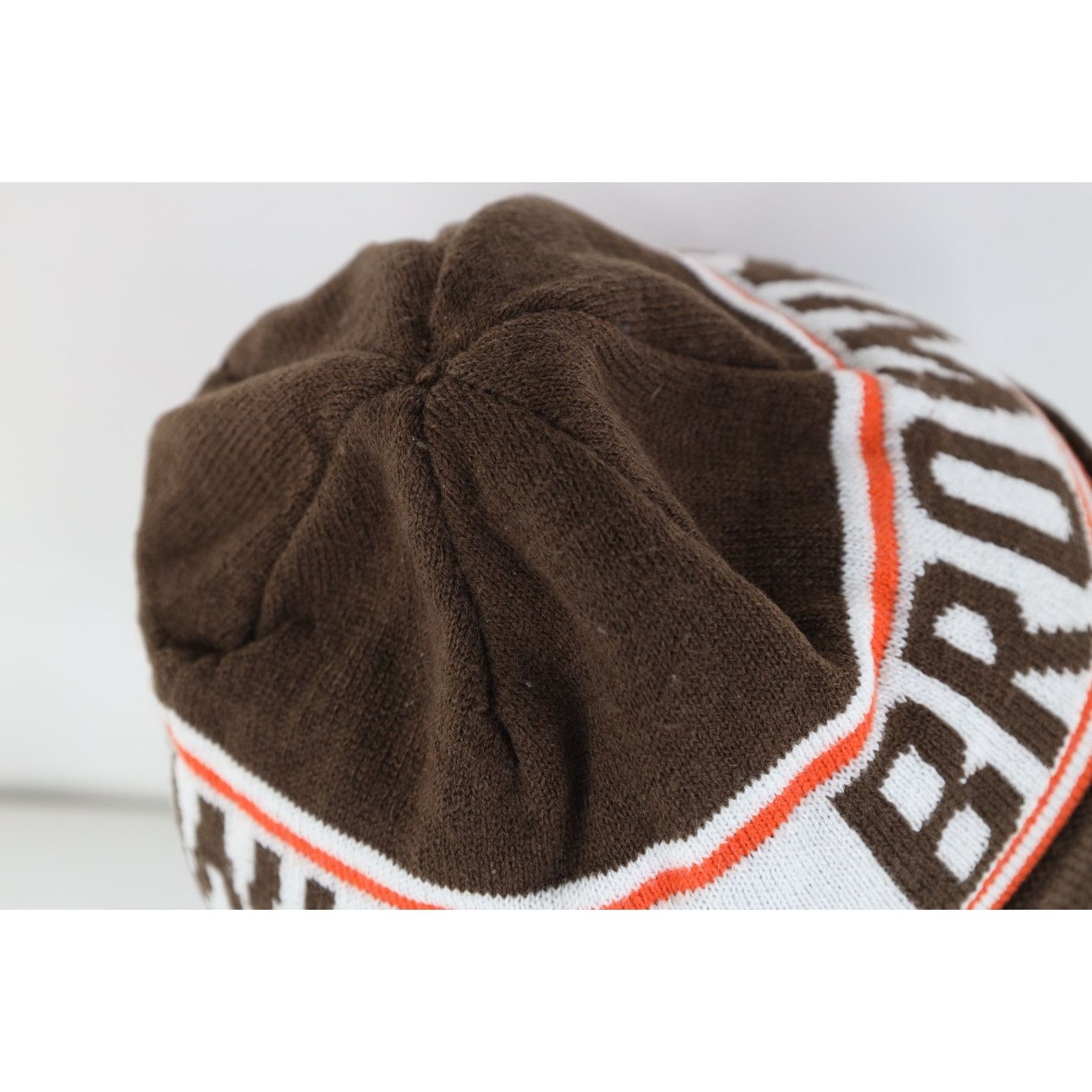Vintage Vintage 90s Cleveland Browns Football Knit Winter Beanie Hat Size ONE SIZE - 7 Thumbnail