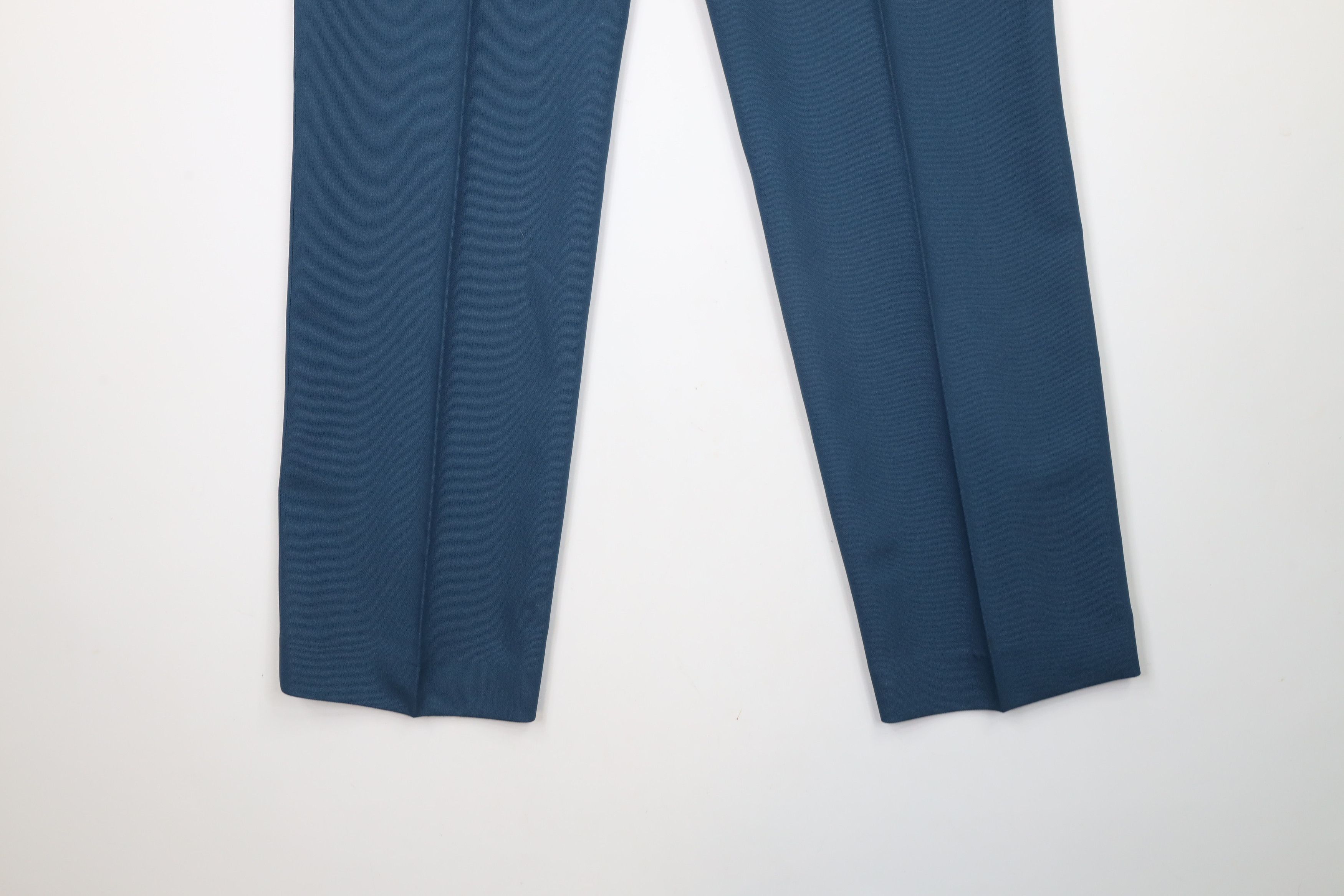 Vintage Vintage 70s Streetwear Flared Wide Leg Chino Pants Blue USA Size US 34 / EU 50 - 13 Thumbnail