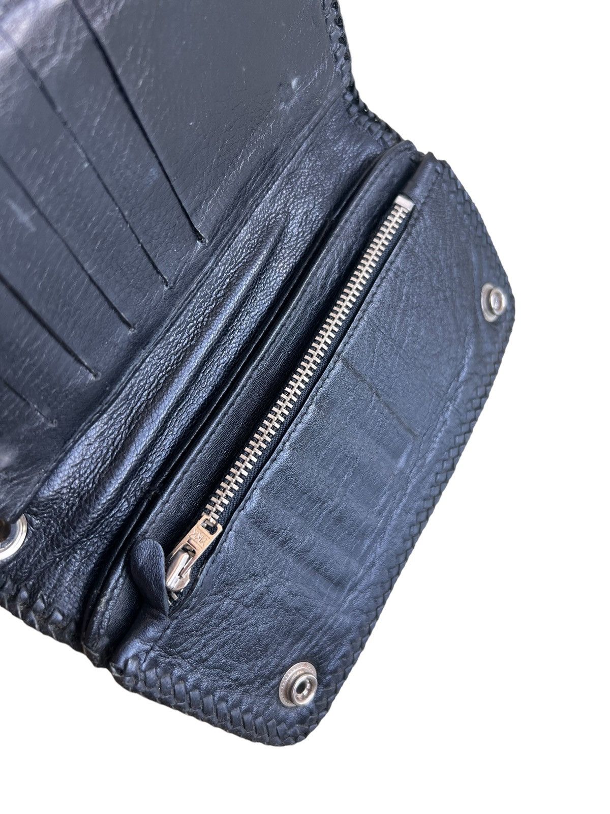 Genuine Leather Leather Craft Stingray Cross 925 CH Logo Snap Long Wallets Size ONE SIZE - 8 Thumbnail