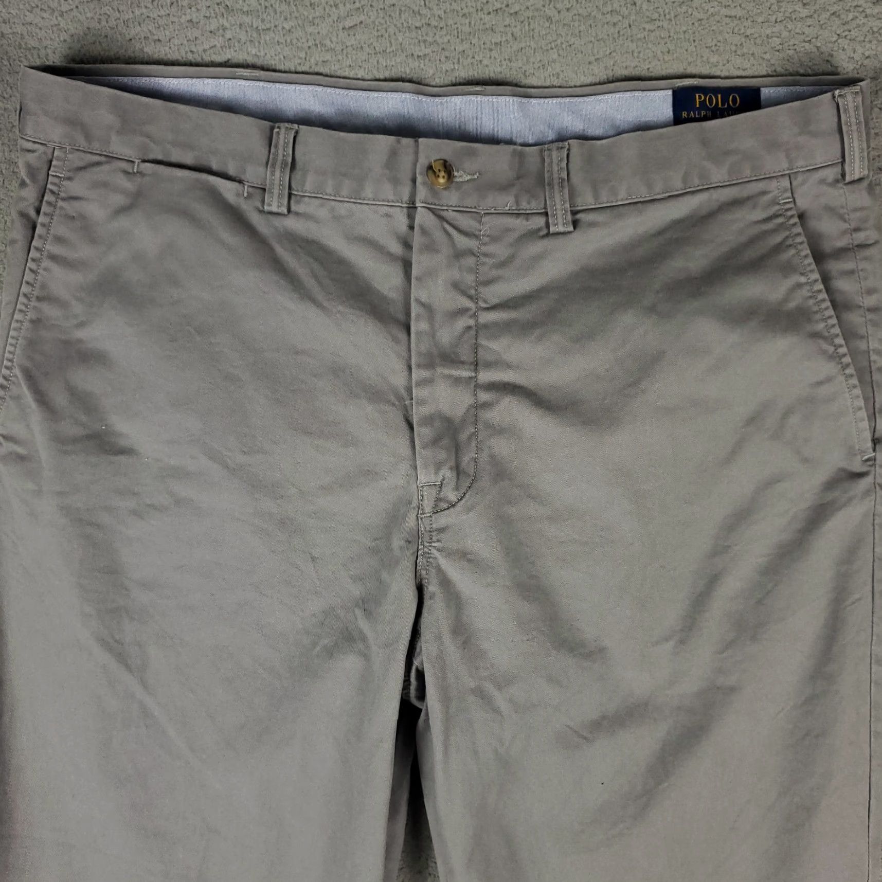 Ralph Lauren Ralph Lauren Pants Mens 38x30 Gray Stretch Flat Front Chino Trousers Size US 38 / EU 54 - 2 Thumbnail