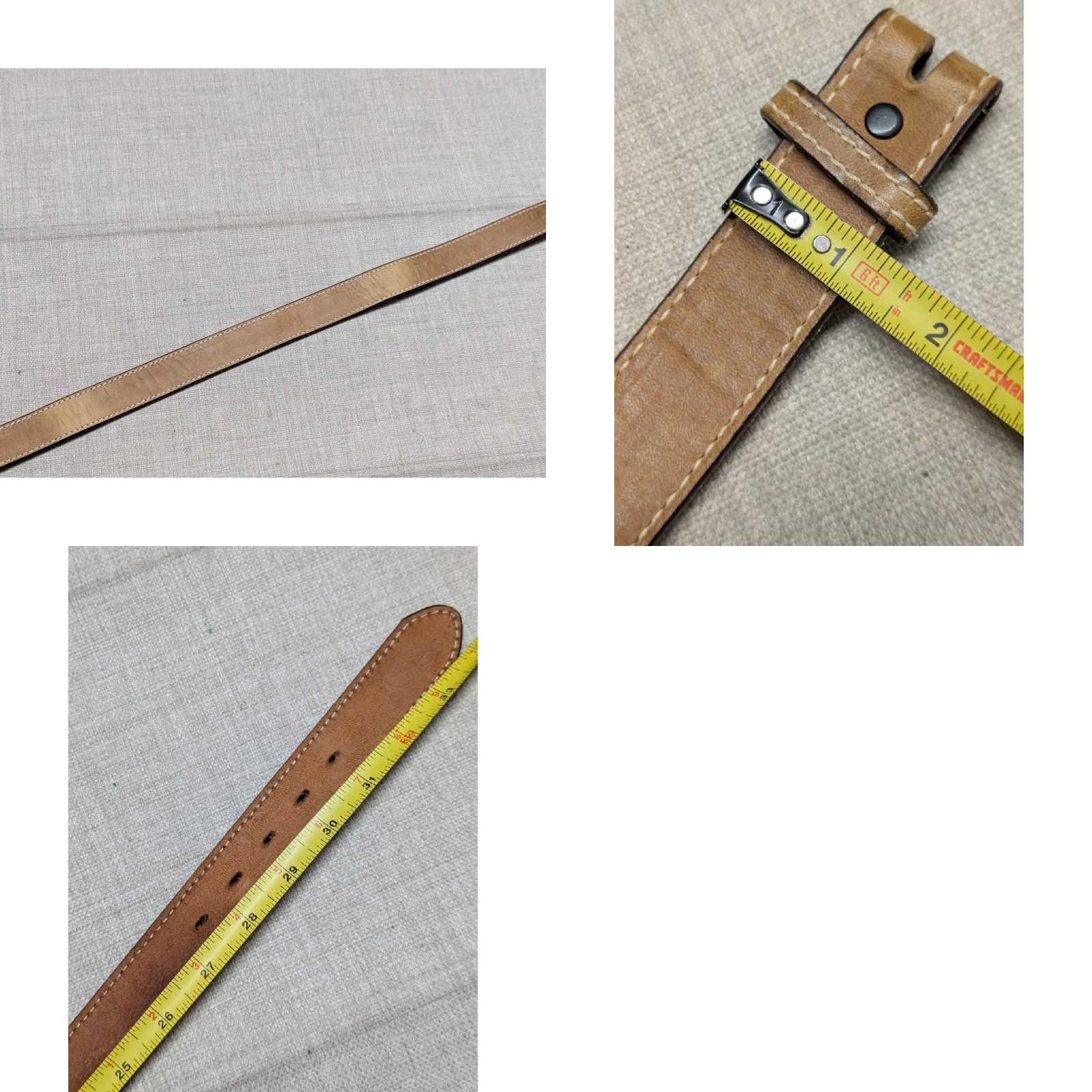 Vintage VINTAGE Nocona belt western belt 1-1/8" cowhide leather brown Men 30 US Made cowboy belt 29/30 Western Mens Brown Nocona belt Size 30 - 8 Thumbnail