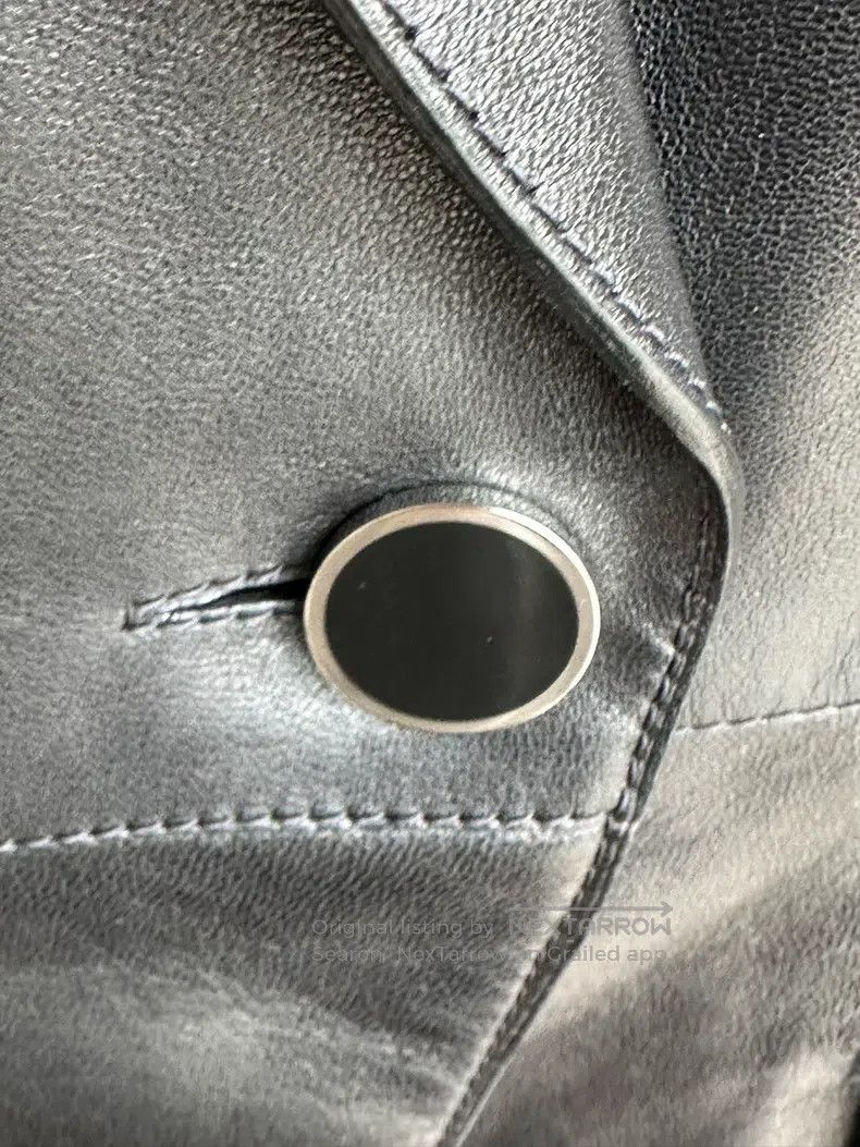 Hermes Hermes Black leather jacket Size XXS / US 00 / IT 34 - 3 Thumbnail