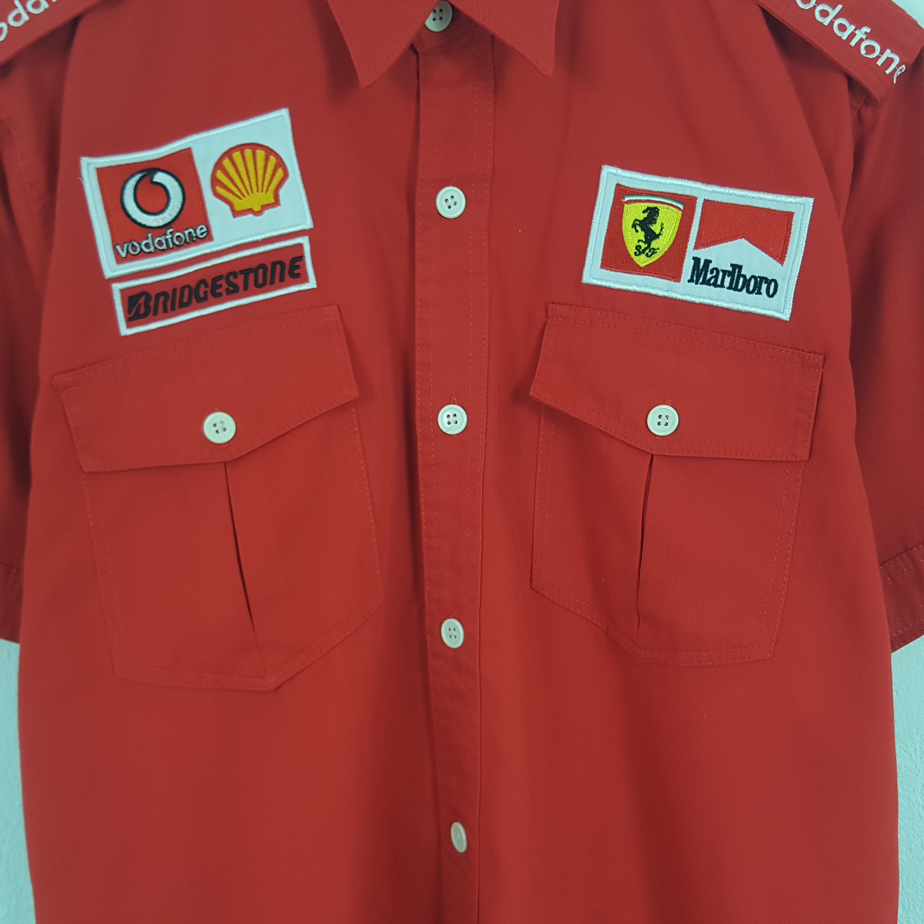 Ferrari × Marlboro × Vintage Vintage Ferrari X Marlboro Racing Button Up Shirt Size US L / EU 52-54 / 3 - 4 Thumbnail
