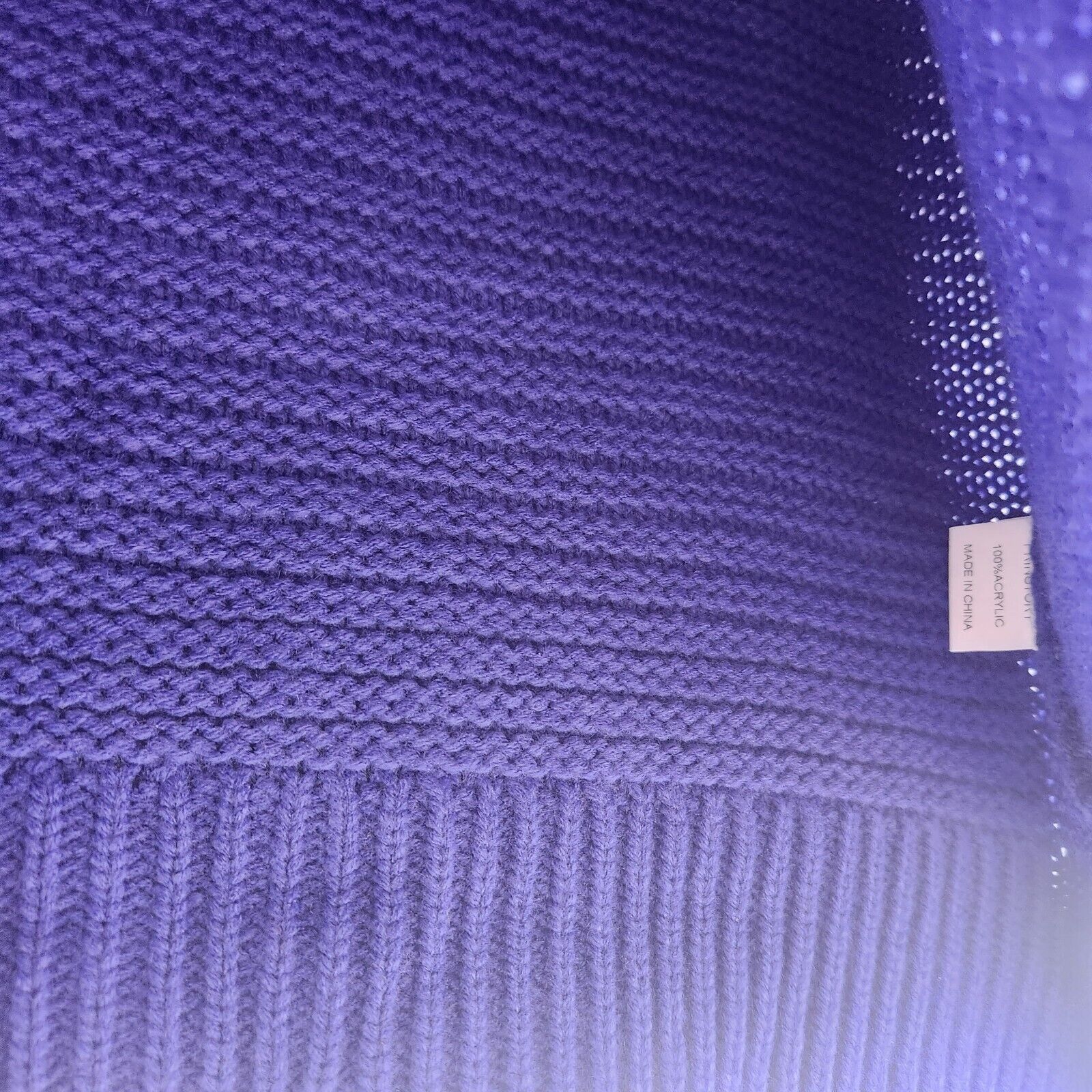Other ⭐ Sz M Women's Casual Sweater Blue Wool Knit Casual Turtle N Size M / US 6-8 / IT 42-44 - 7 Thumbnail