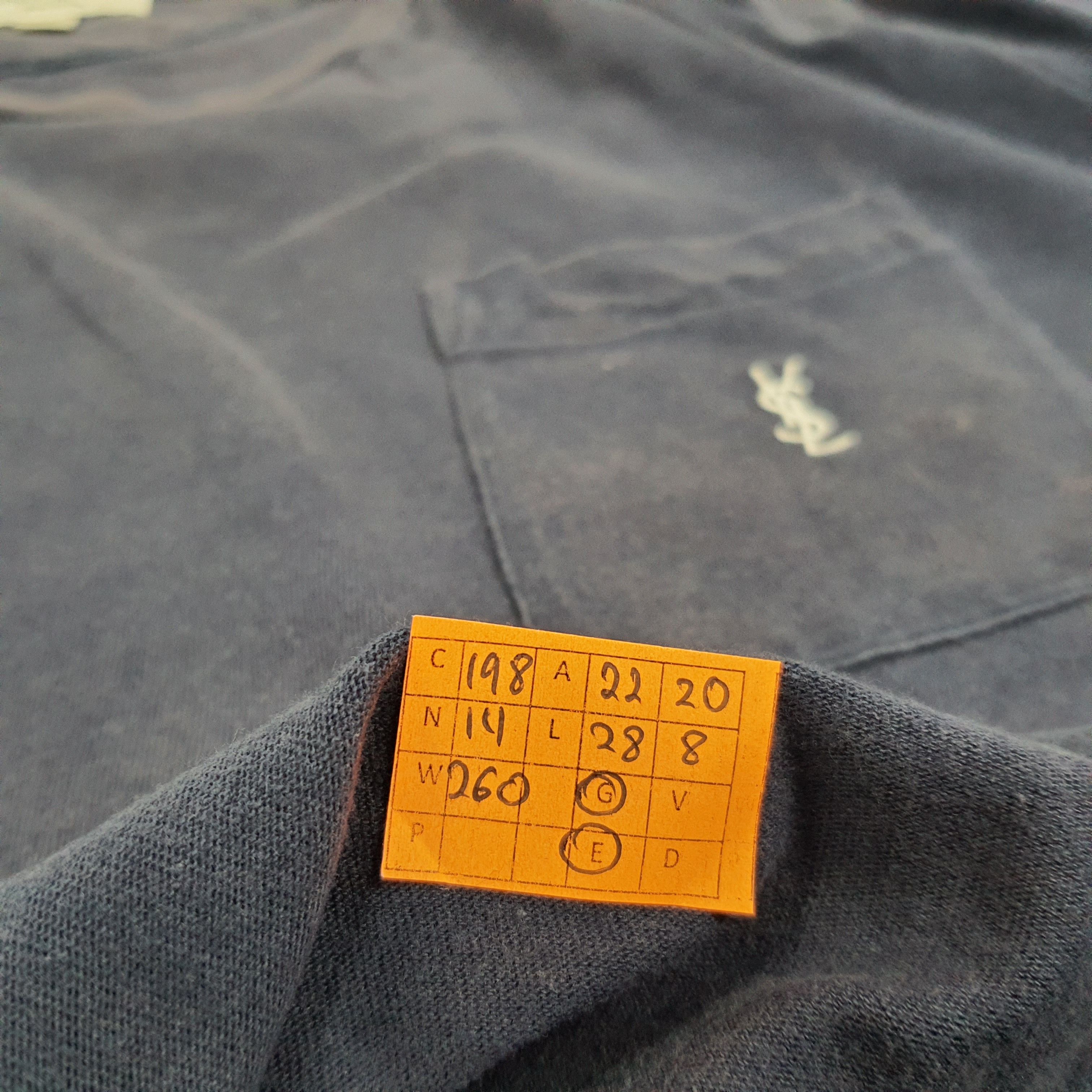 Vintage × Yves Saint Laurent Vintage Yves Saint Laurent Italian Designer Pocket Tshirt Size US L / EU 52-54 / 3 - 9 Thumbnail