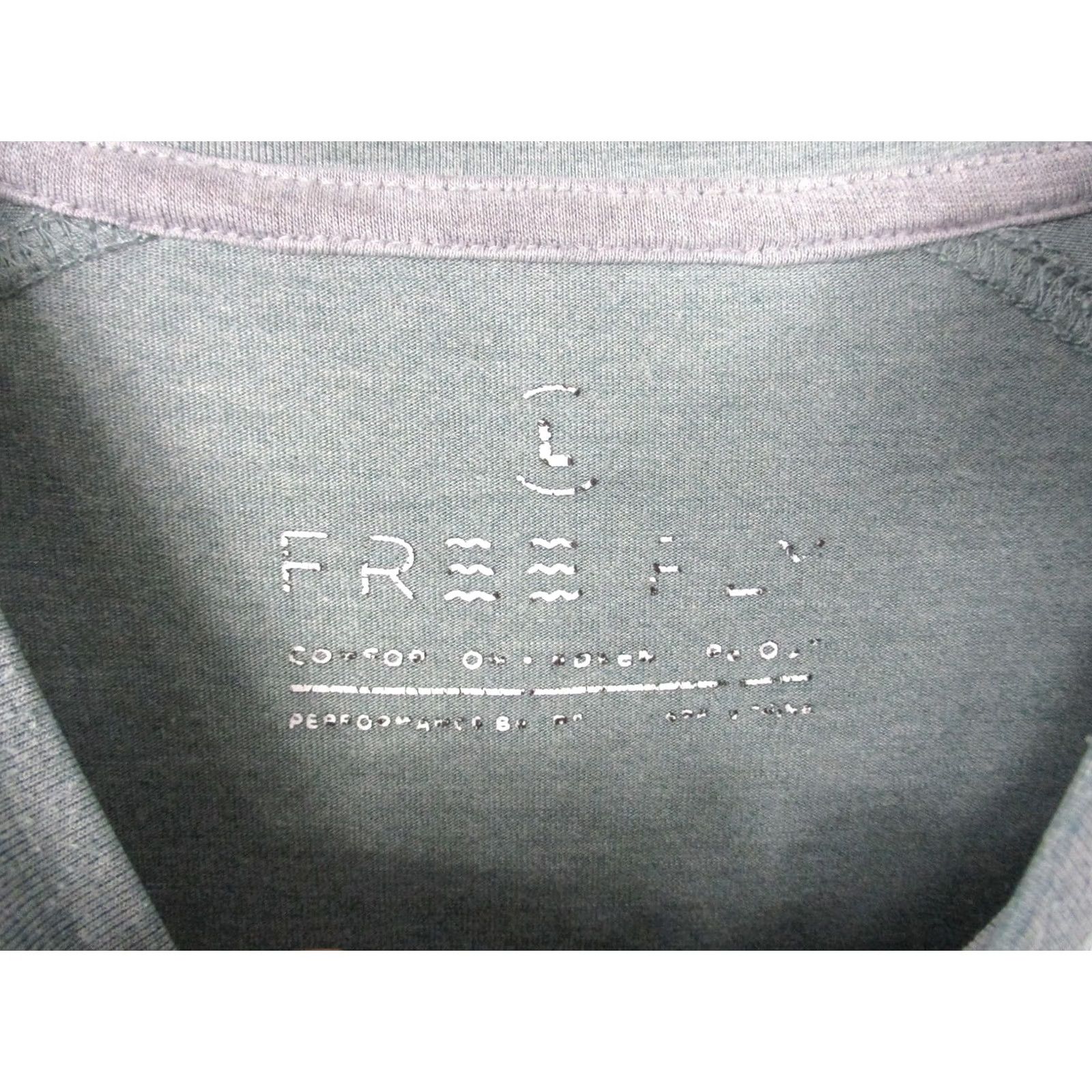 Vintage Free Fly Shirt Mens Large Green Bamboo Jersey Henley Long Sleeve Tee Lightweight Size US L / EU 52-54 / 3 - 3 Thumbnail