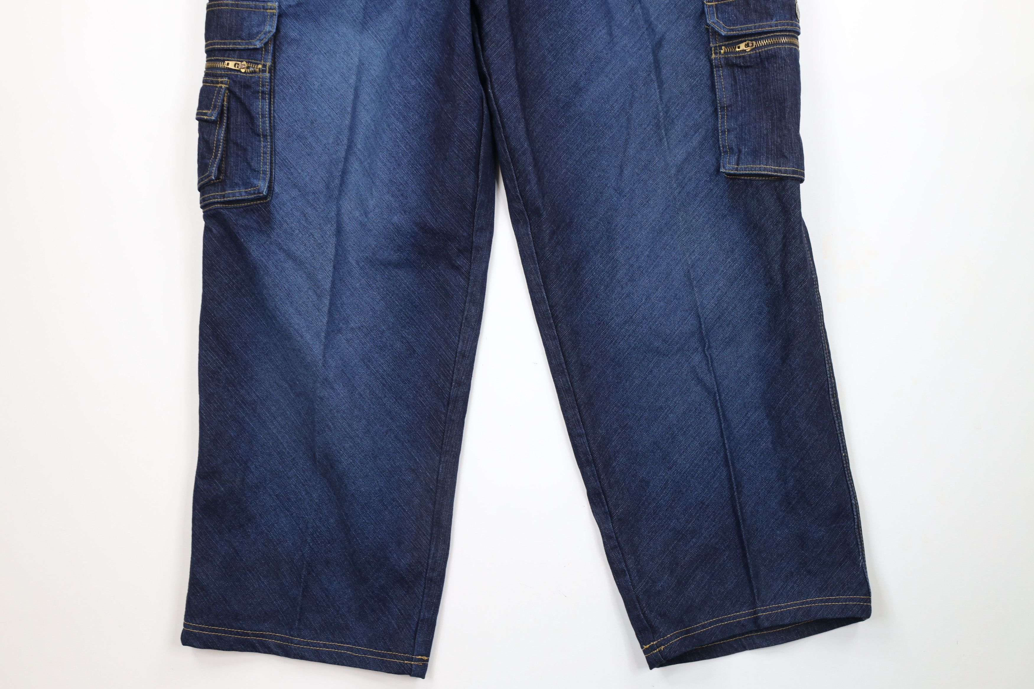 Vintage Vintage 90s Streetwear Baggy Fit Wide Leg Cargo Denim Jeans Size US 40 / EU 56 - 4 Thumbnail