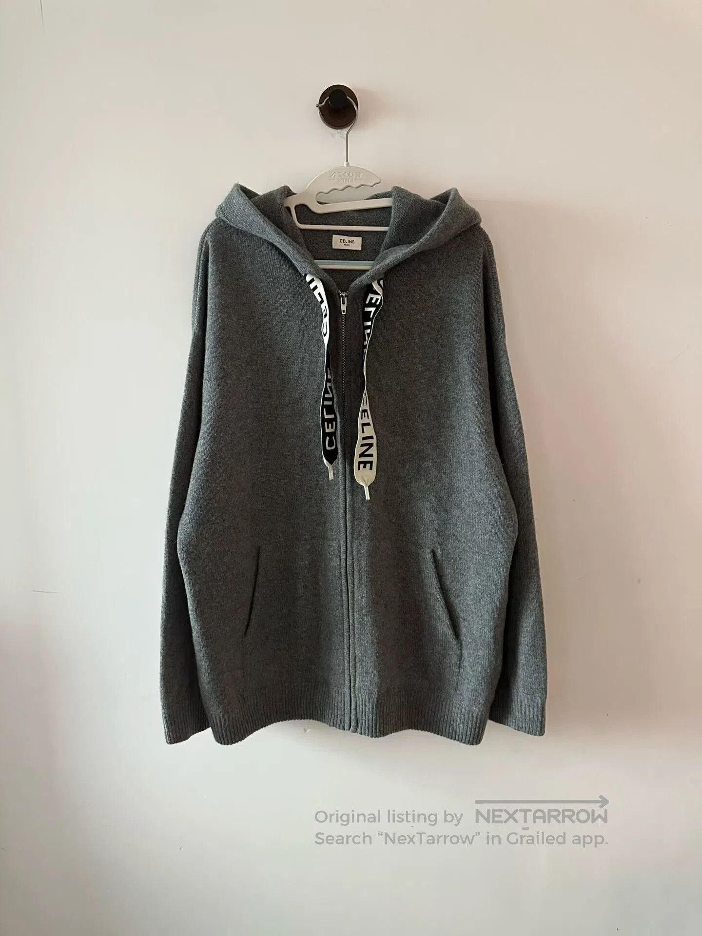 Celine CELINE Cashmere Drawstring Zip Hoodie| Size US XS / EU 42 / 0 - 1 Thumbnail