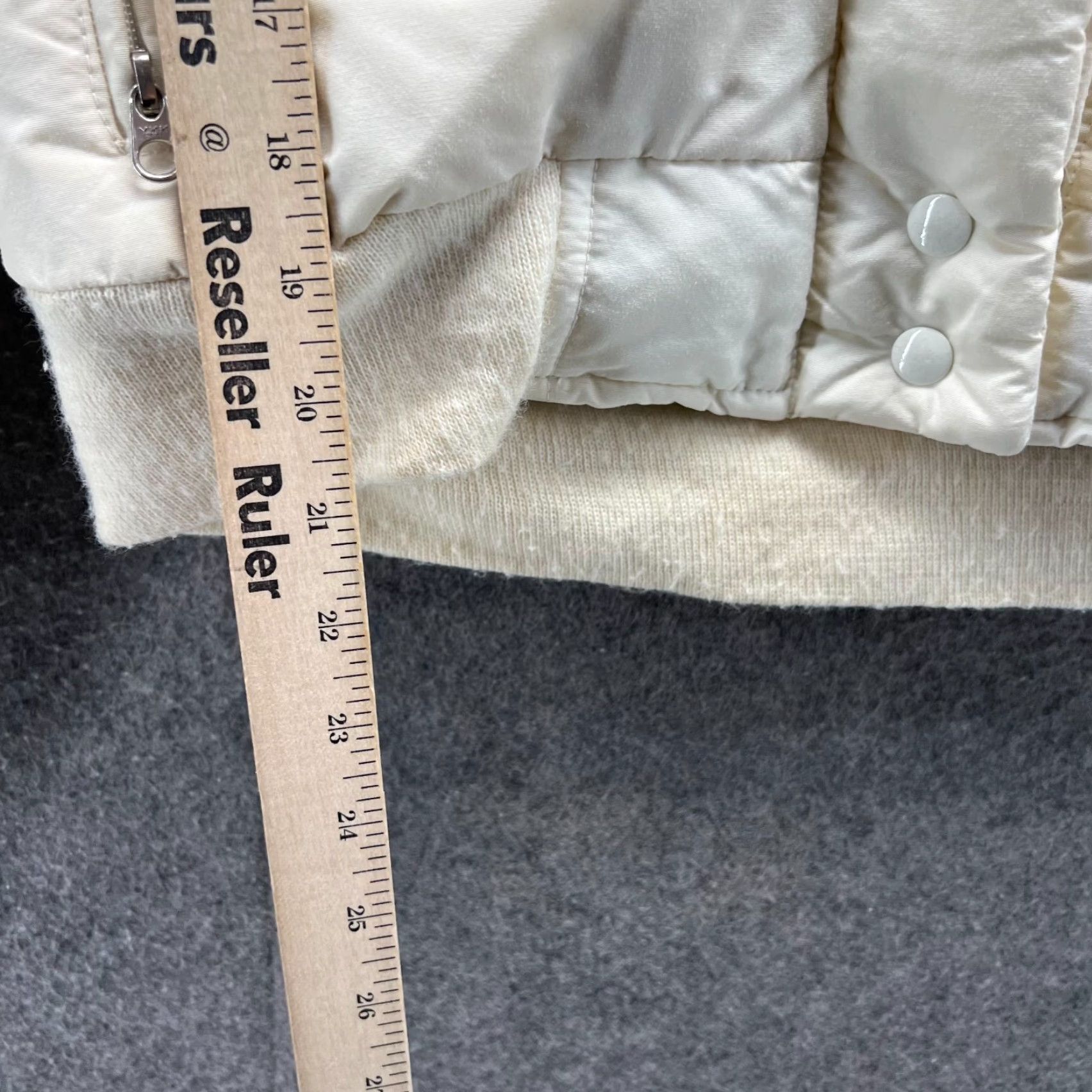 Vintage VINTAGE First Down Jacket Womens 12 Puffer Full Zip Heavyweight Down 90s Cream Beige Size XL / US 12-14 / IT 48-50 - 6 Thumbnail