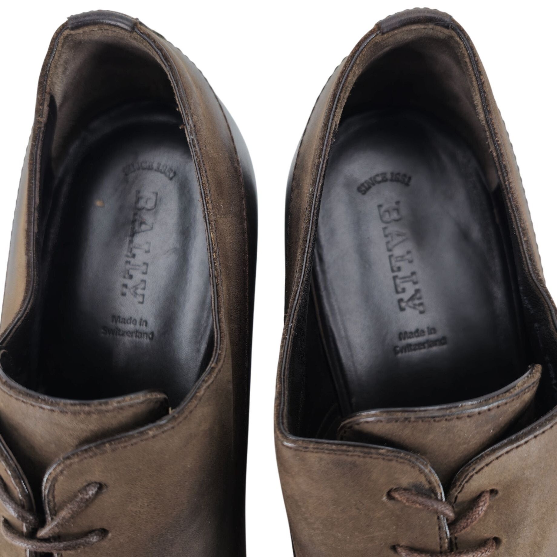 Bally Bally Switzerland Burnished Brown Leather Dress Shoes Men 12 Size US 12 / EU 45 - 5 Thumbnail