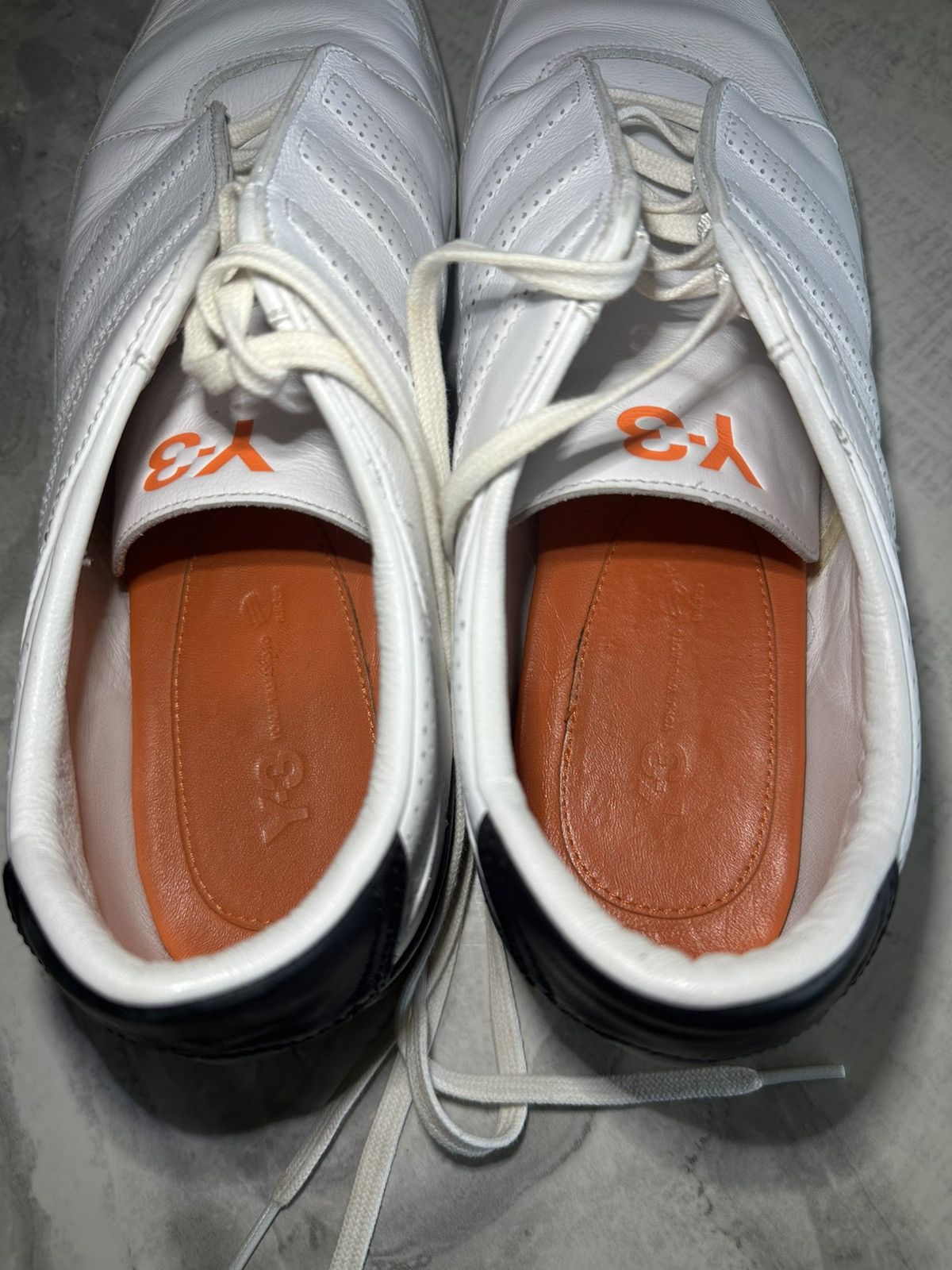 Y-3 Adidas Y-3 by Yohji Yamamoto Honja Low Sneakers White Black Size US 12 / EU 45 - 9 Thumbnail