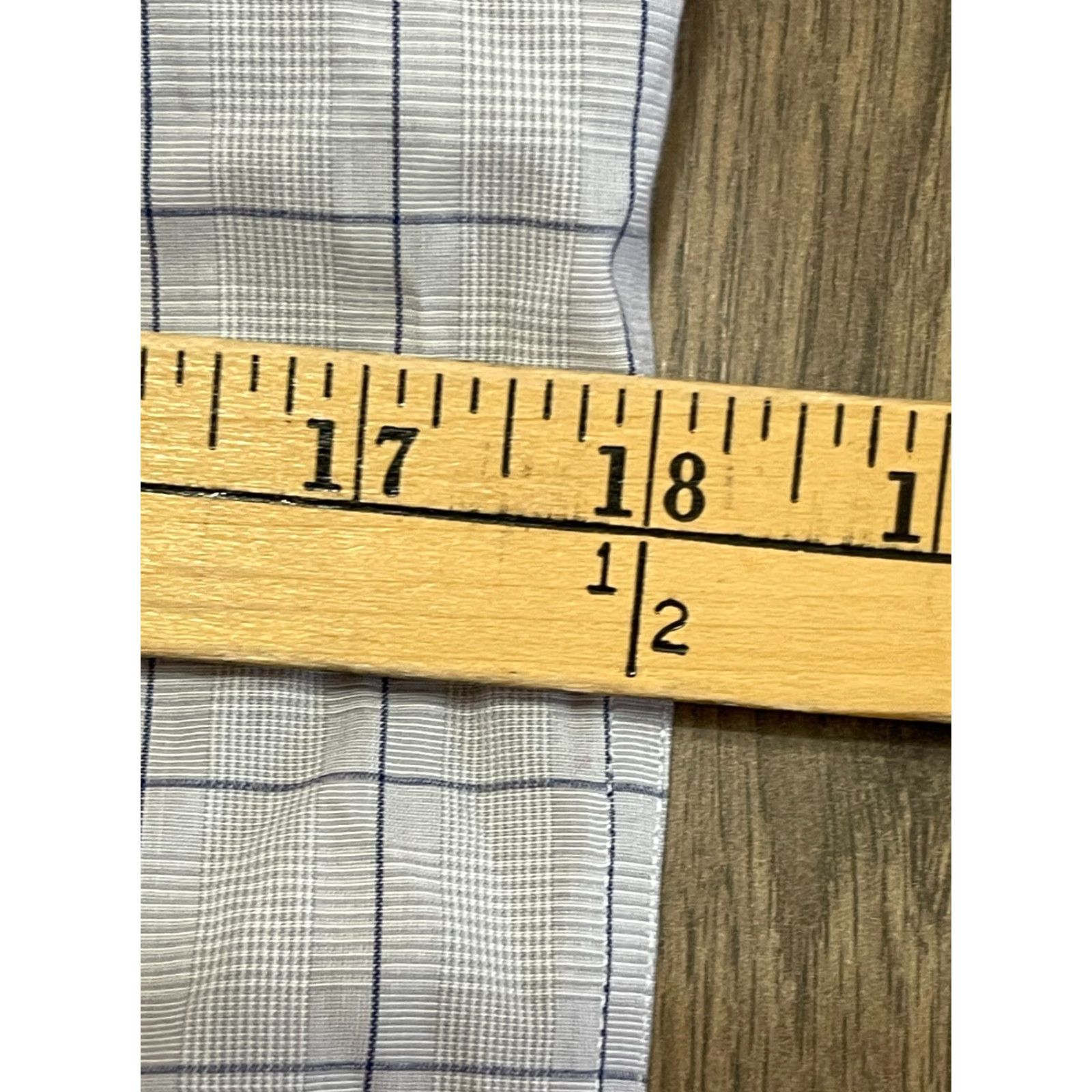 Merona Merona Shirt Mens Small 14-14.5 Gray White Check Button Up Long Sleeve Casual Size US S / EU 44-46 / 1 - 6 Thumbnail