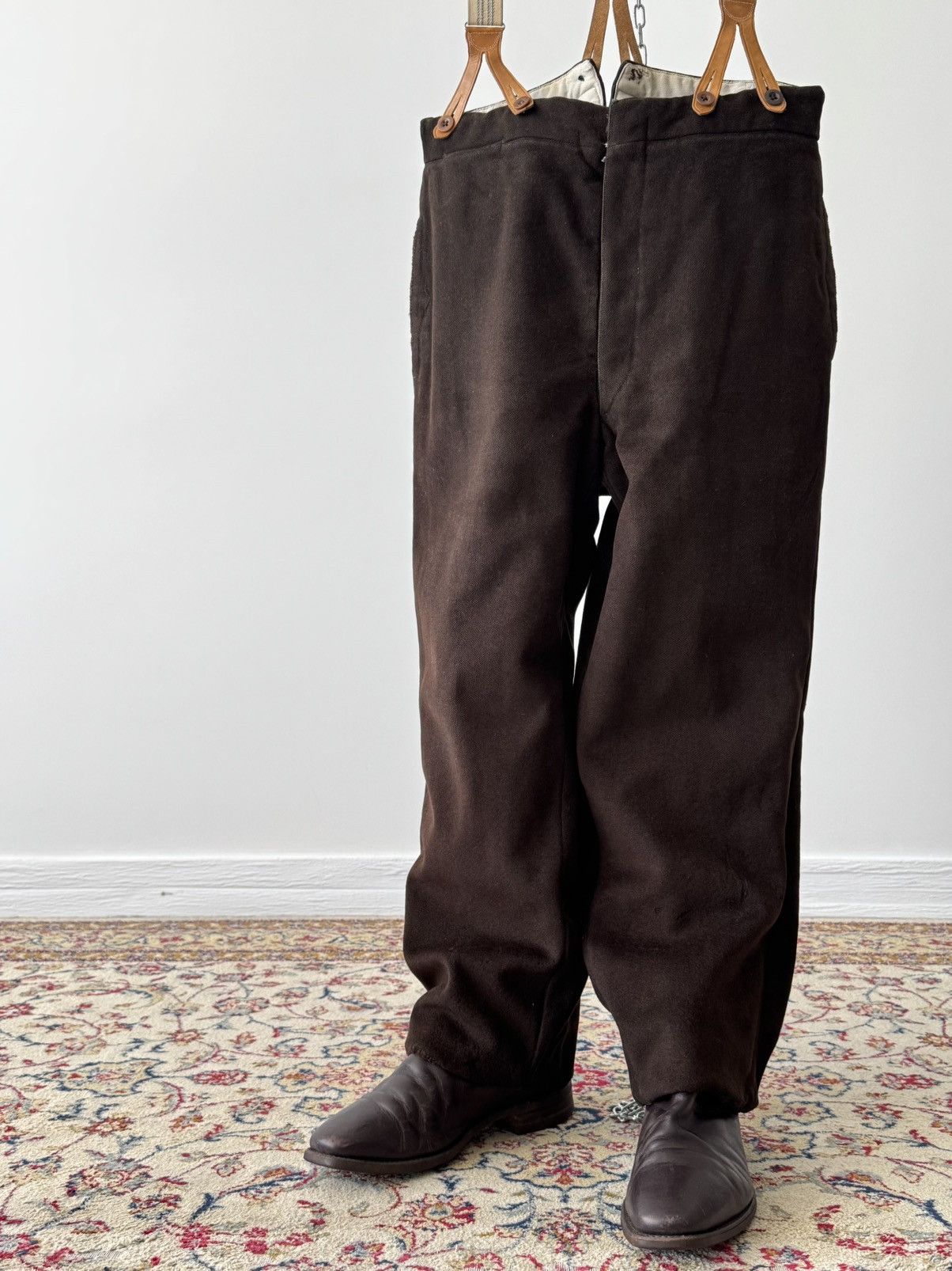 Japanese Brand Antique ≈1920s German Workwear Faded Heavy Pants Size US 32 / EU 48 - 6 Thumbnail