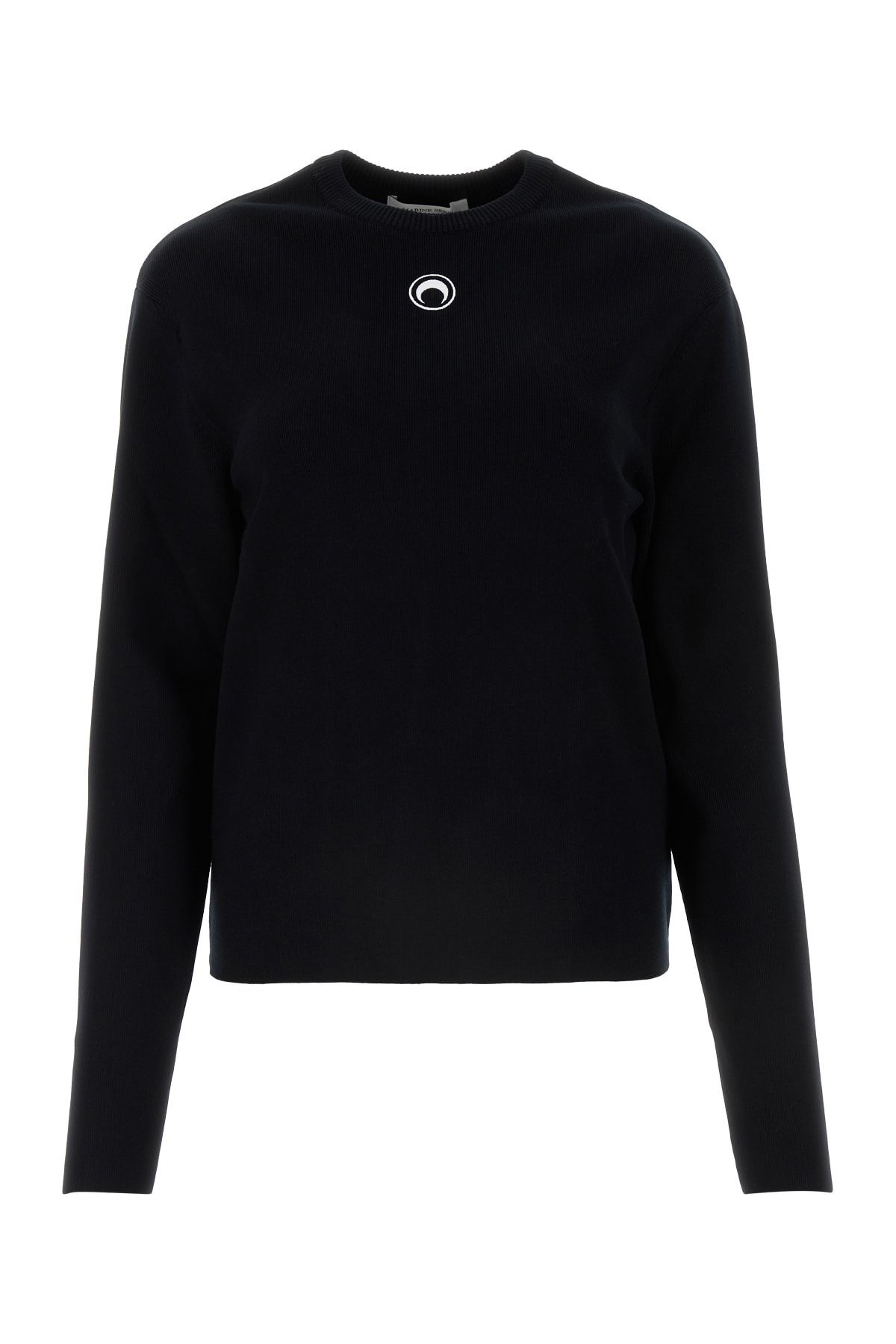 image of Marine Serre Black Stretch Viscose Sweater, Women's (Size Medium)