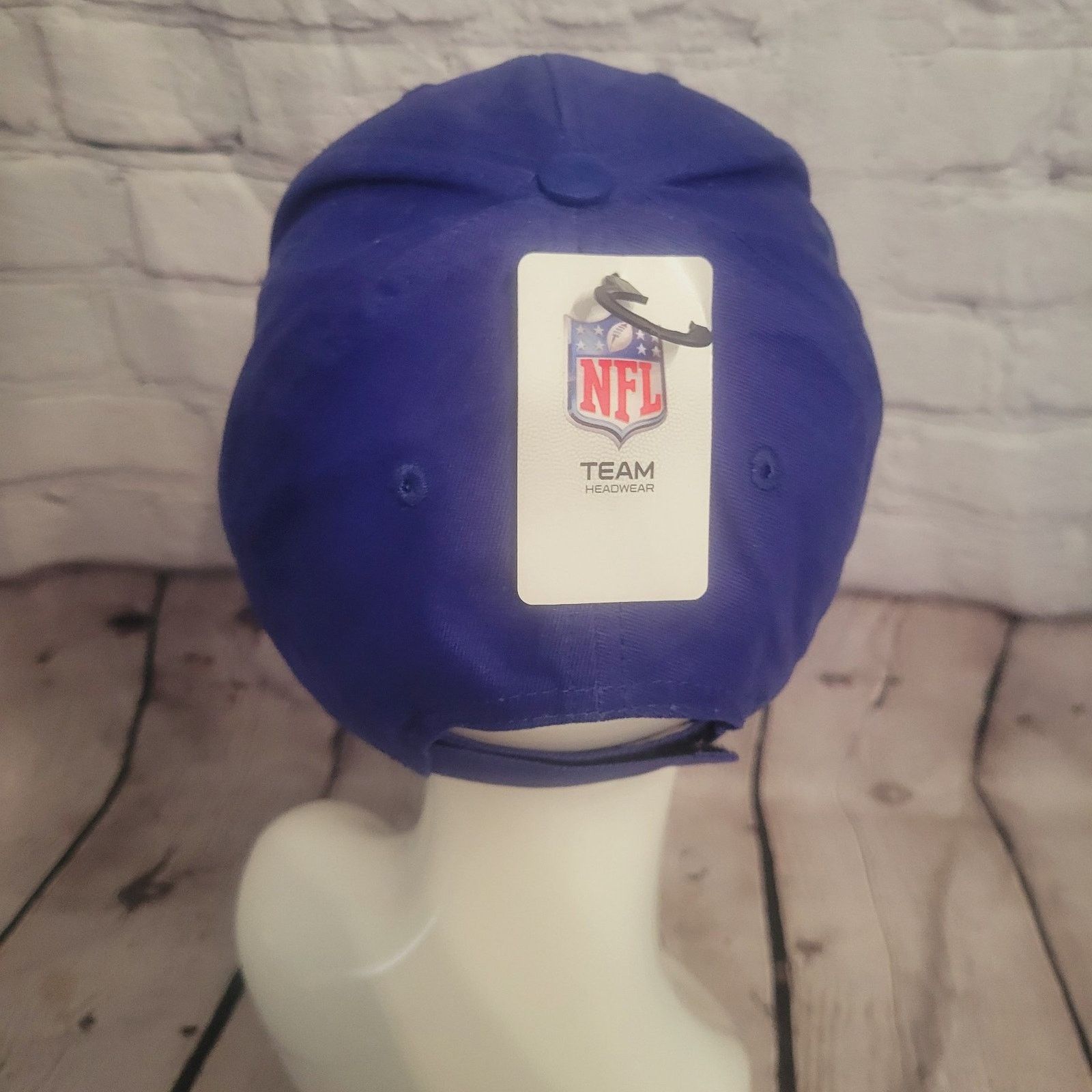 NFL NEW YORK GIANTS BLUE ADJUSTABLE HAT NFL TEAM APPAREL NWT Size ONE SIZE - 4 Thumbnail