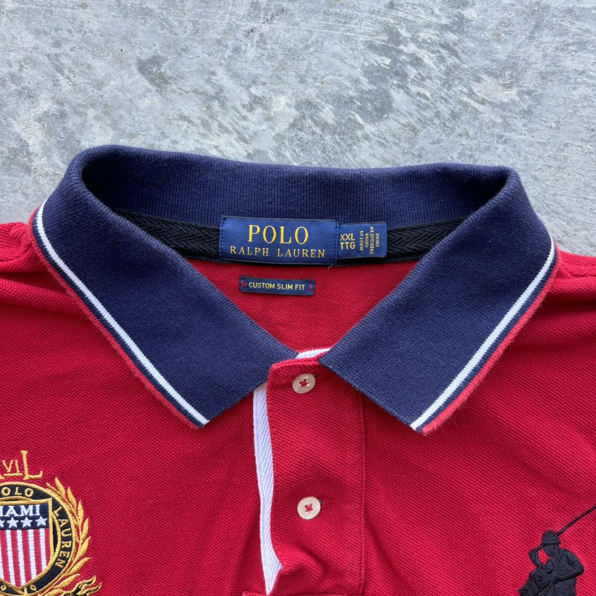 Y2k Chief Keef Ralph Lauren Miami Numbered Polo