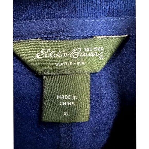 Eddie Bauer Eddie Bauer Shirt Adult XL Blue Quarter Zip Pullover Activewear Long Sleeve Mens Size US XL / EU 56 / 4 - 4 Thumbnail