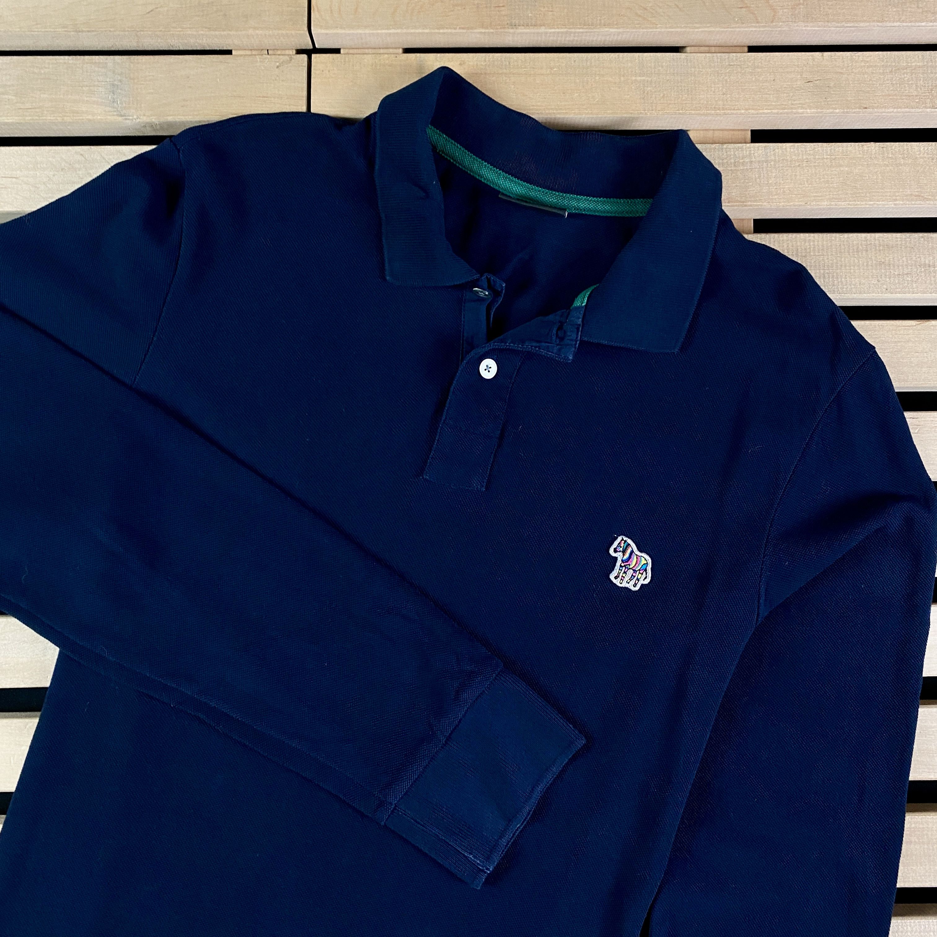 Paul Smith Men’s Polo Long Sleeve Sweatshirt Paul Smith Size M Blue Size US M / EU 48-50 / 2 - 2 Thumbnail