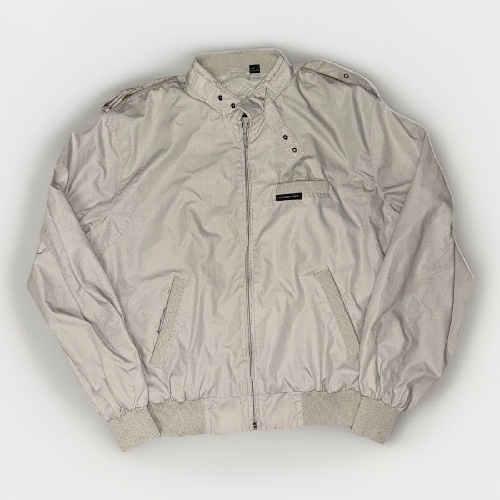 Members Only Members Only Racer Jacket Beige Size 40 24x25 Europe Craft Size US L / EU 52-54 / 3 - 1 Thumbnail