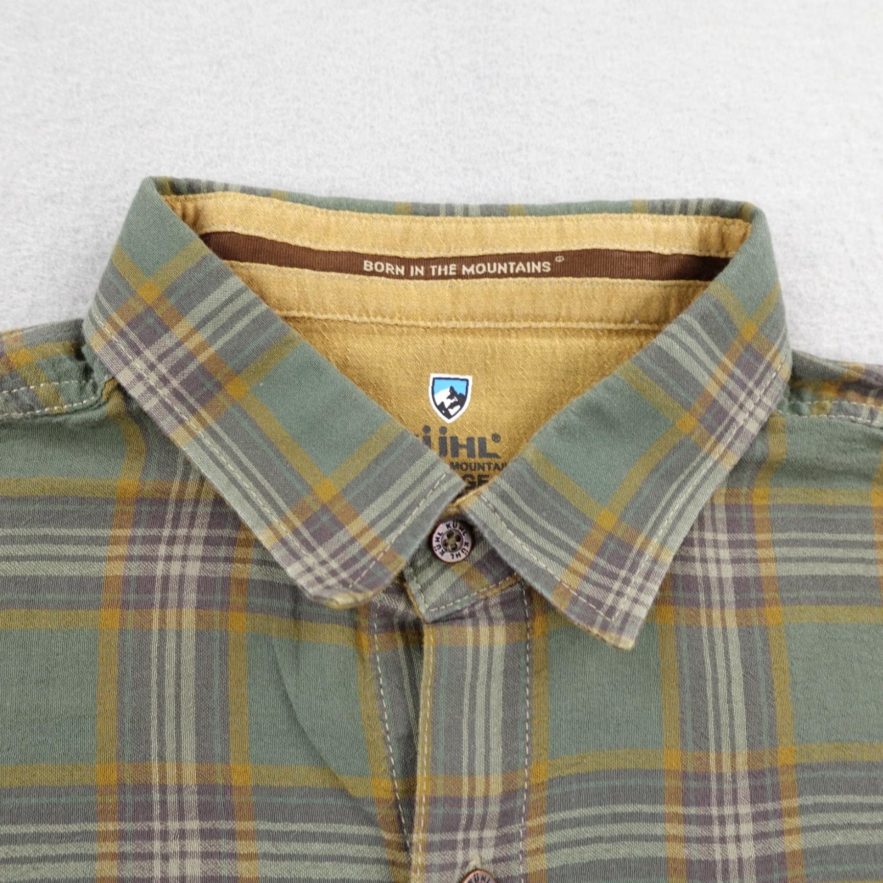 Vintage Kuhl Button-Up Shirt Men's XL Green Plaid Organic Cotton Hiking Outdoor Trail Size US XL / EU 56 / 4 - 2 Thumbnail