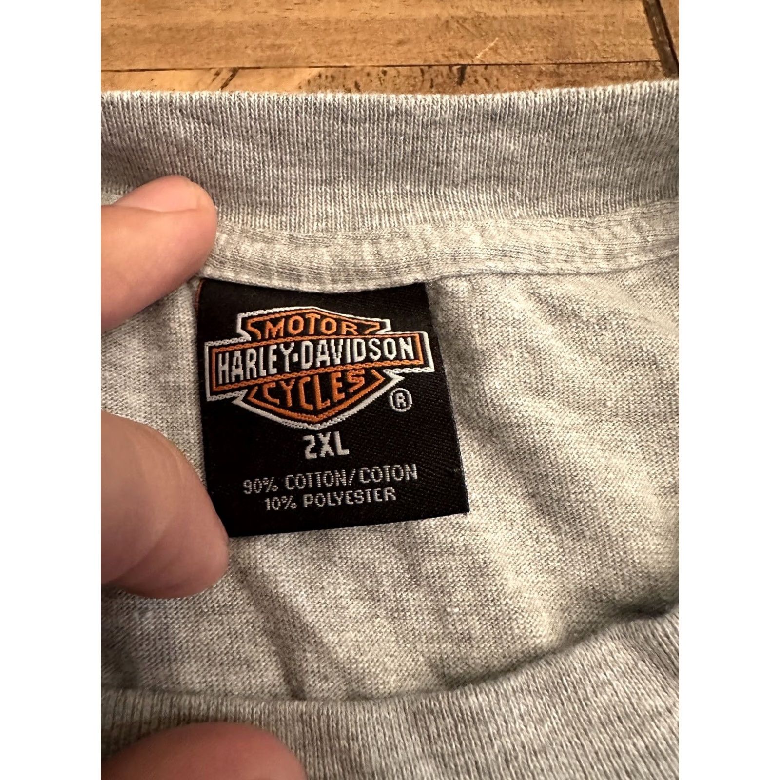 Harley Davidson VINTAGE Harley-Davidson T-Shirt 2XL Gray Short Sleeve Puff Print Logo Men US Virgin Islands St. Thomas Printed Logo Graphic Y2K Size US XXL / EU 58 / 5 - 4 Thumbnail