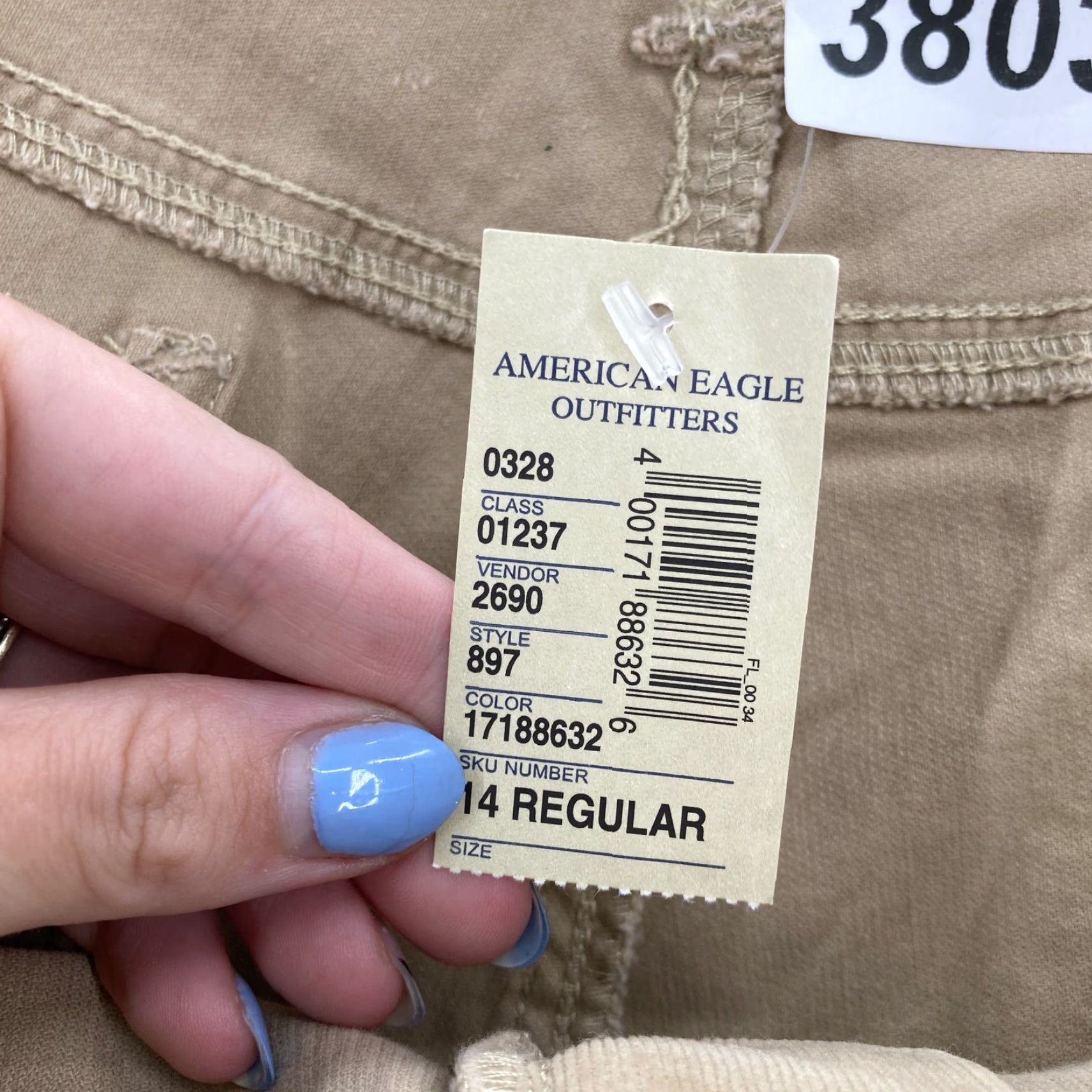 American Eagle Outfitters American Eagle Outfitters Pants Womens 14 Tan Stretch Corduroy Jegging Casual Preppy City Size 36" / US 14 / IT 50 - 5 Thumbnail