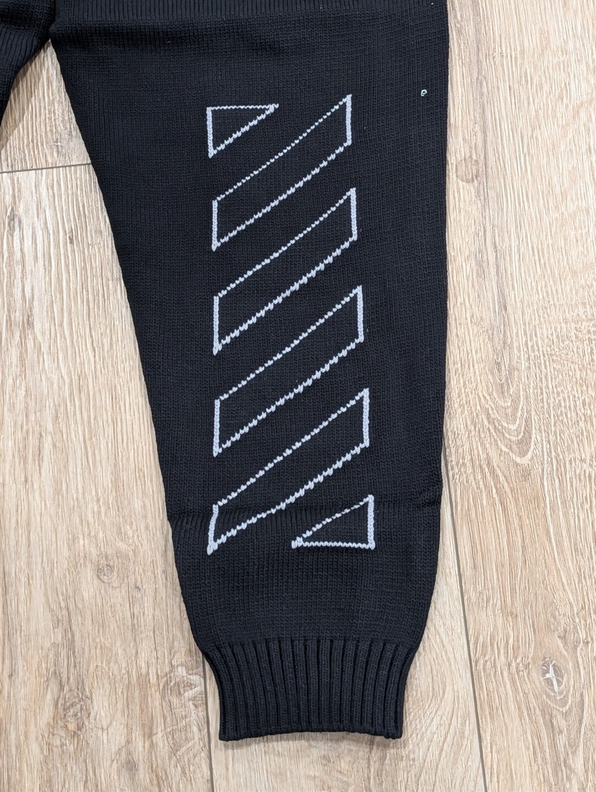 Off-White Off-White Diagonal Outline Knit Jogger Pants Black Small Size US 30 / EU 46 - 6 Thumbnail