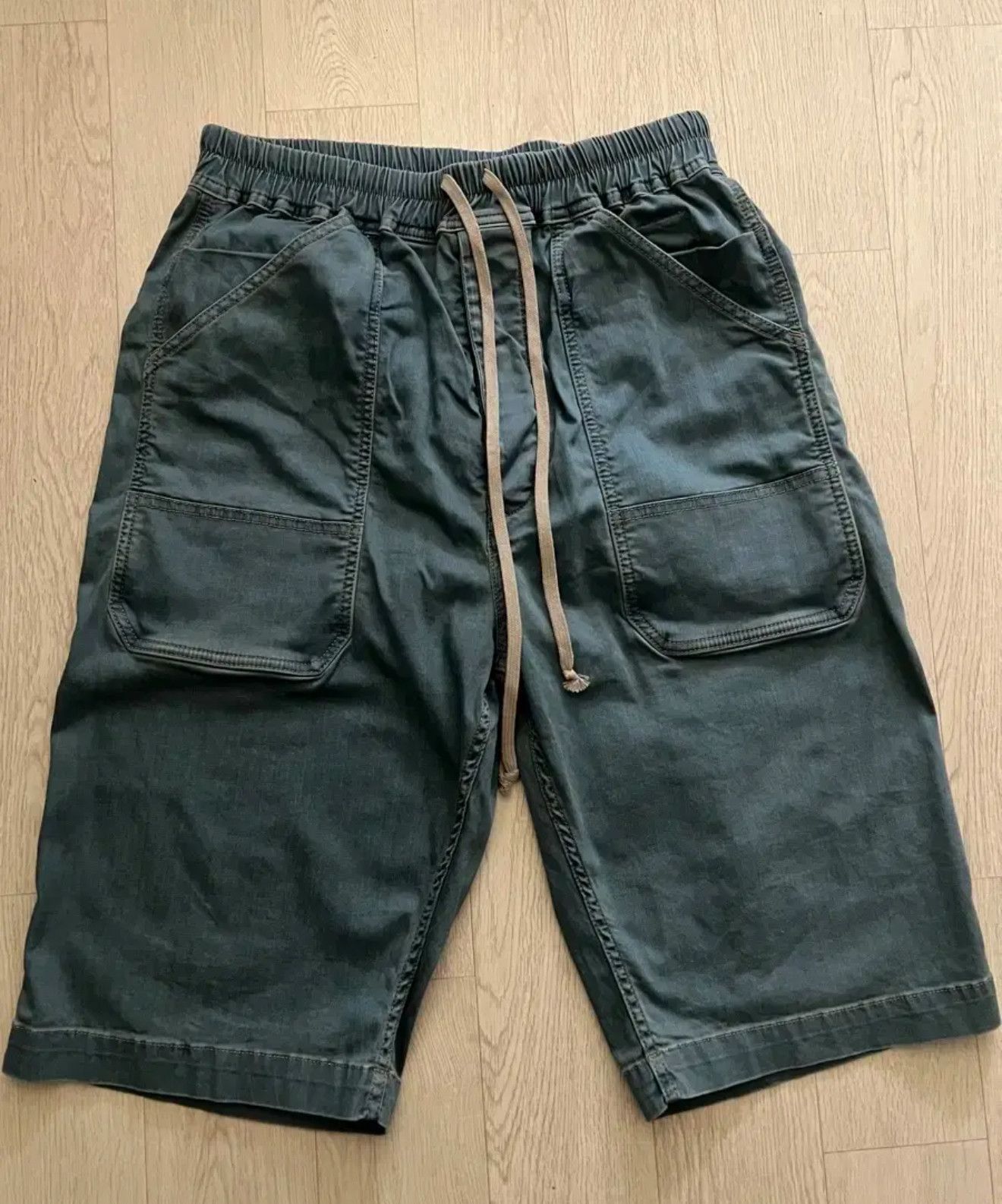 Rick Owens Rick Owens Drawstring Denim Shorts Size US 30 / EU 46 - 1 Thumbnail