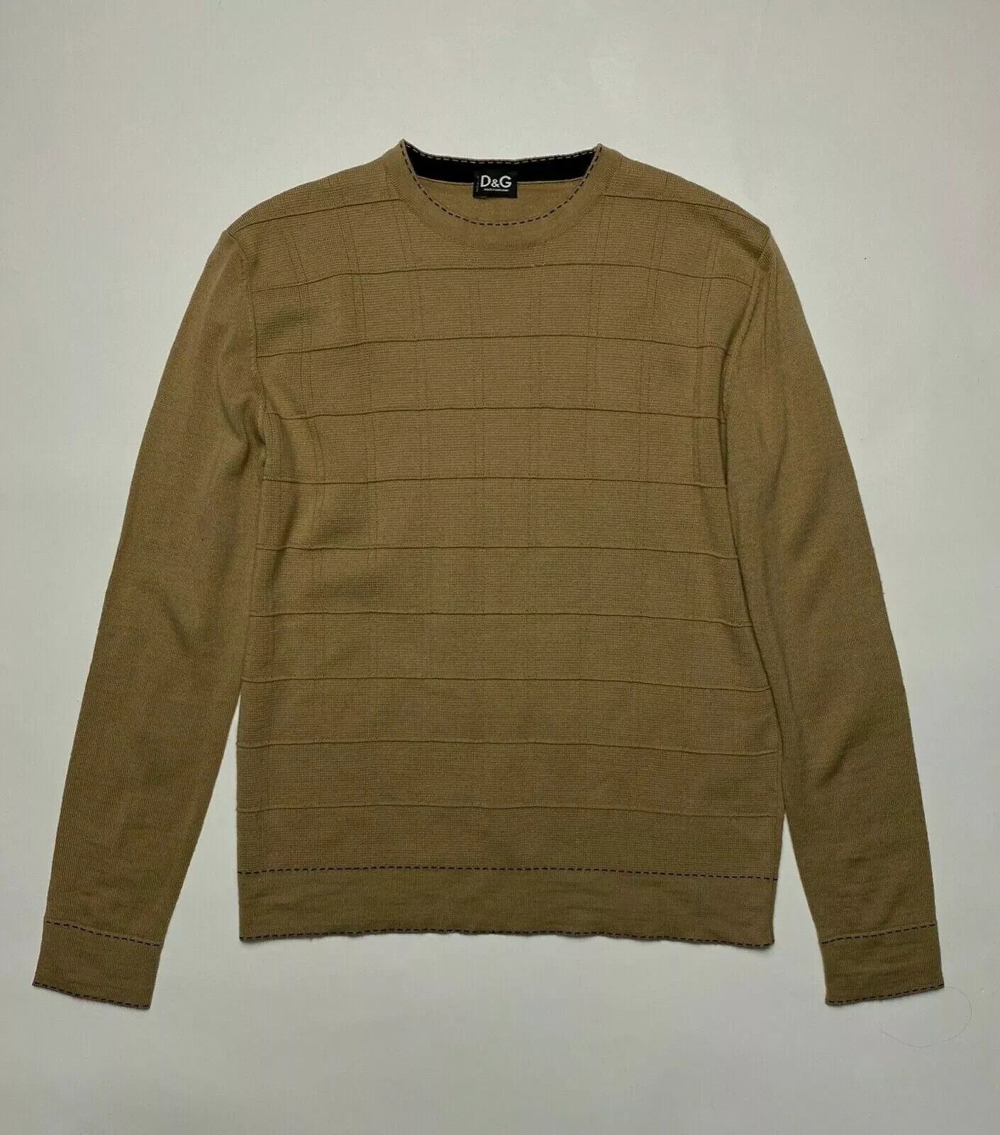Dolce & Gabbana D&G Men Dolce & Gabbana Wool Brown Mens Sweater Size US M / EU 48-50 / 2 - 1 Thumbnail