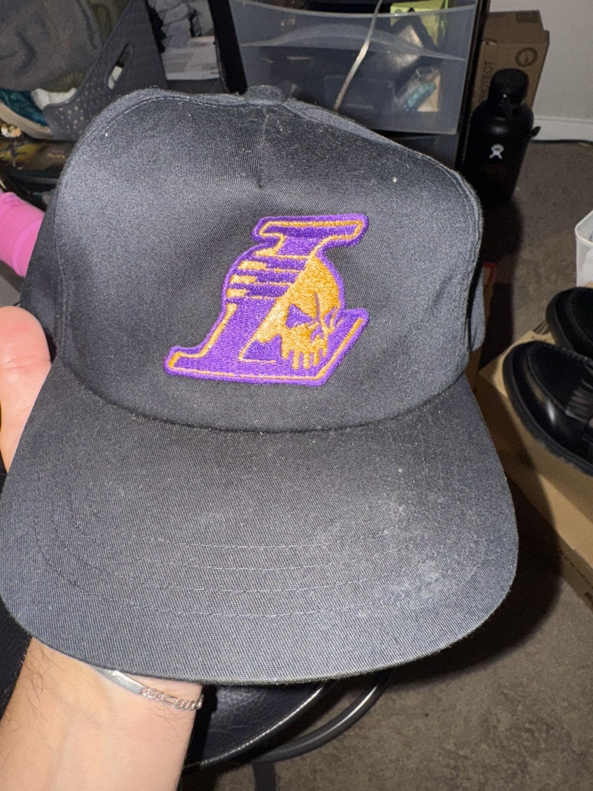 Warren Lotas Lakers Edition Skull Snapback