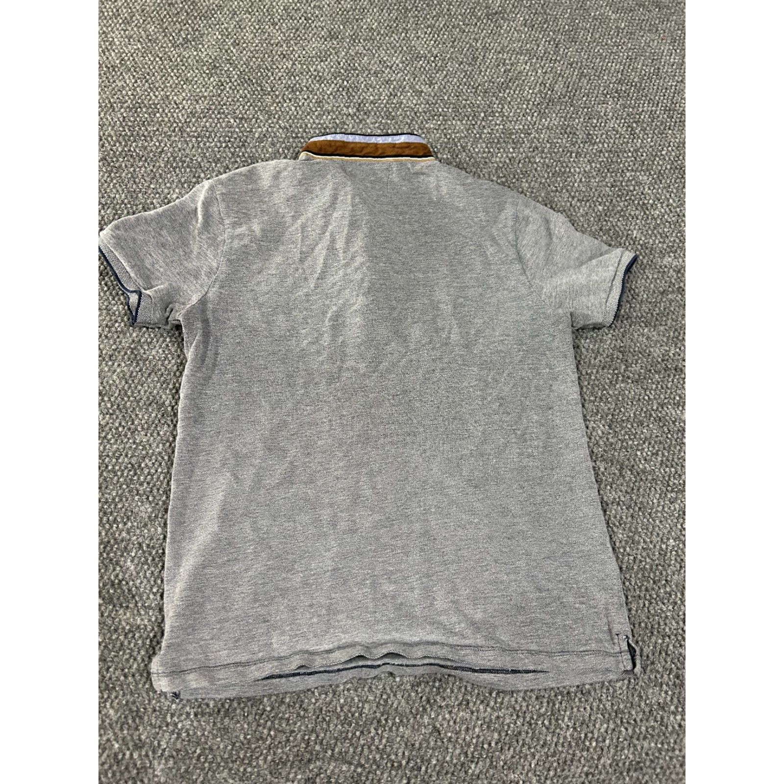 Zara Zara Shirt Mens M Gray Short Sleeve Henley Logo Knit T-Shirt Classic All Seasons Summer Spring Regular Size US M / EU 48-50 / 2 - 5 Thumbnail