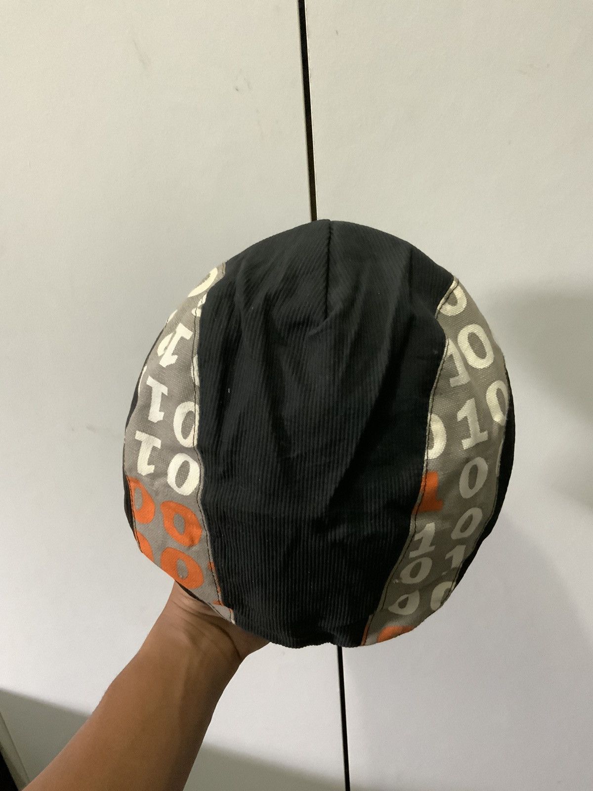 Hat Club Corduroi Black Numbers Flat Beretta Hat Size ONE SIZE - 6 Thumbnail