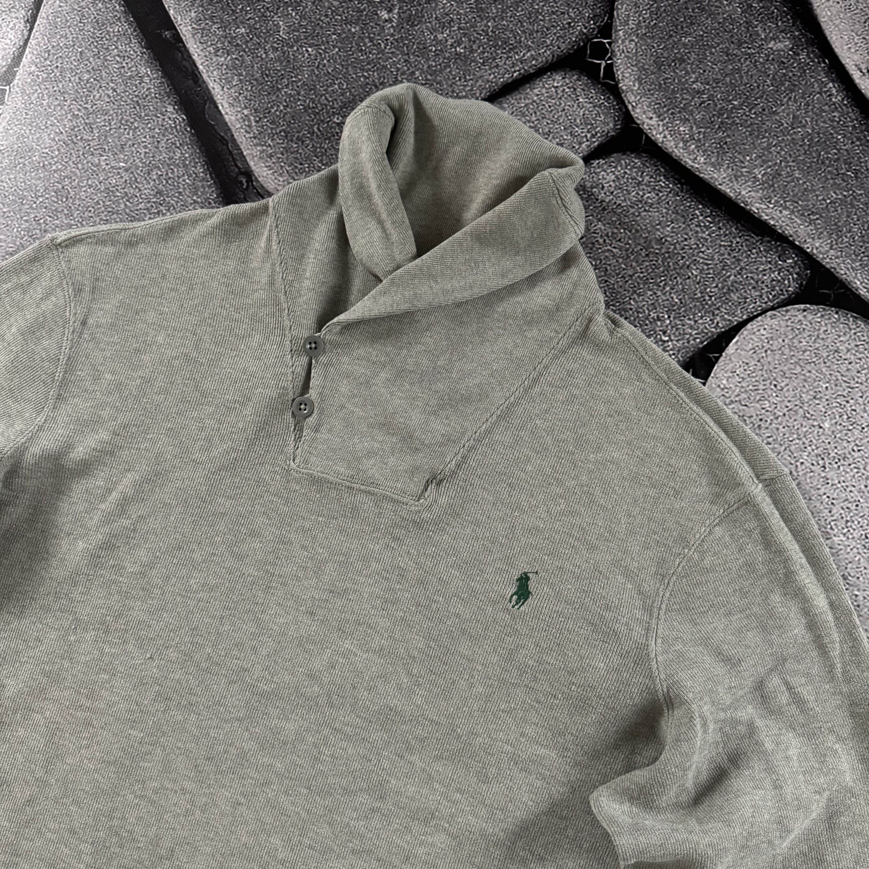 Polo Ralph Lauren × Ralph Lauren × Vintage VINTAGE POLO RALPH LAUREN GOLF SWEATSHIRT BUTTON GREEN RIDER Size US L / EU 52-54 / 3 - 2 Thumbnail