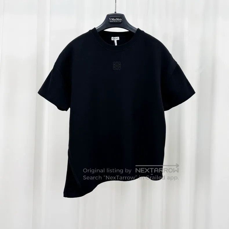 Loewe Loewe Irregular hem embroidered logo short-sleeve Size XS / US 0-2 / IT 36-38 - 1 Thumbnail