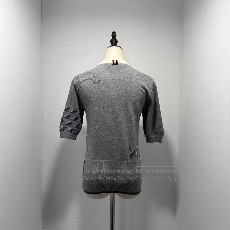 Thom Browne Thom Browne Four Stripe Dachshund Knit Short Sleeve Size US XS / EU 42 / 0 - 2 Thumbnail