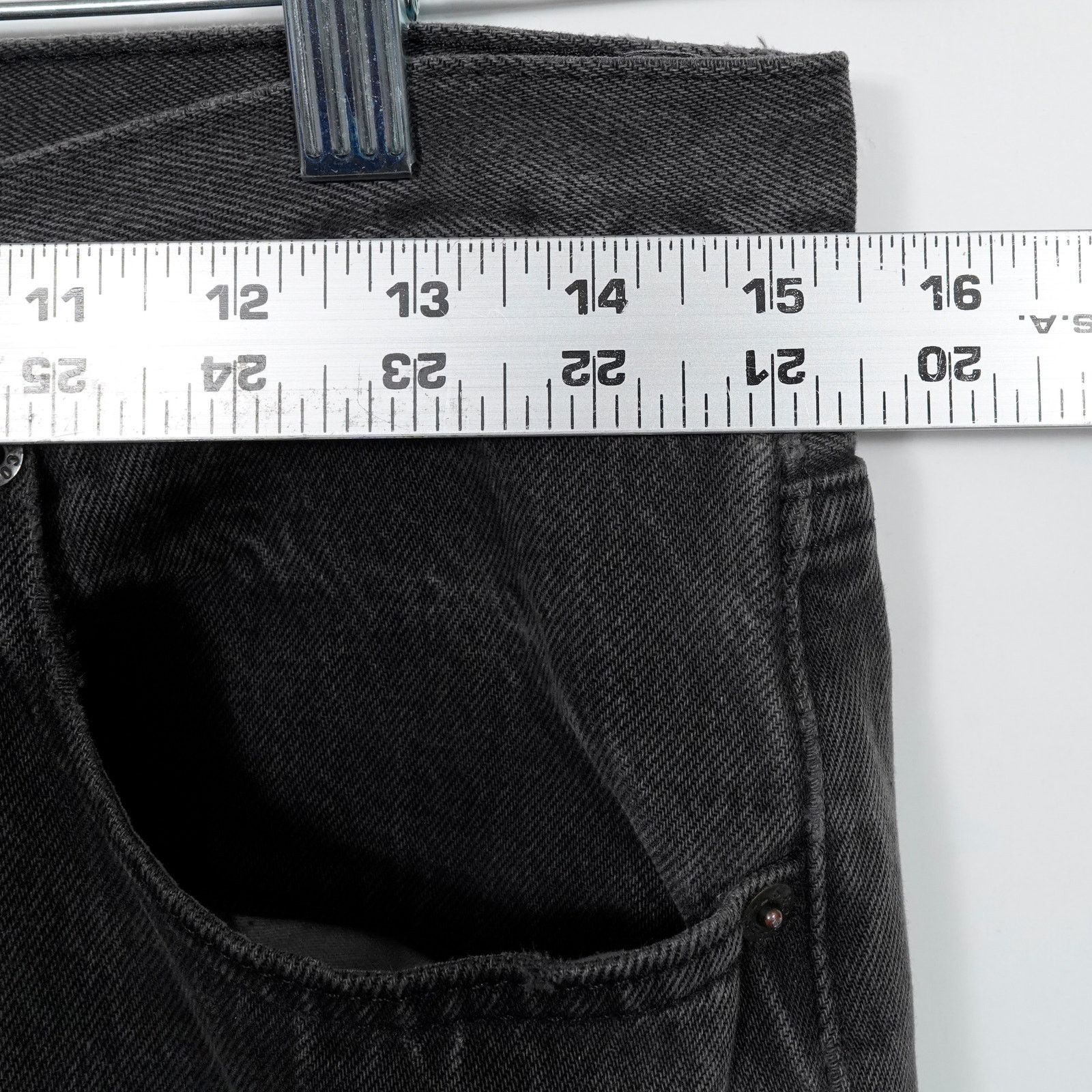 Levi's Vintage 90s Levi’s 501 Black Jeans USA Made 32x34 (31x33.5) Size US 31 - 10 Thumbnail