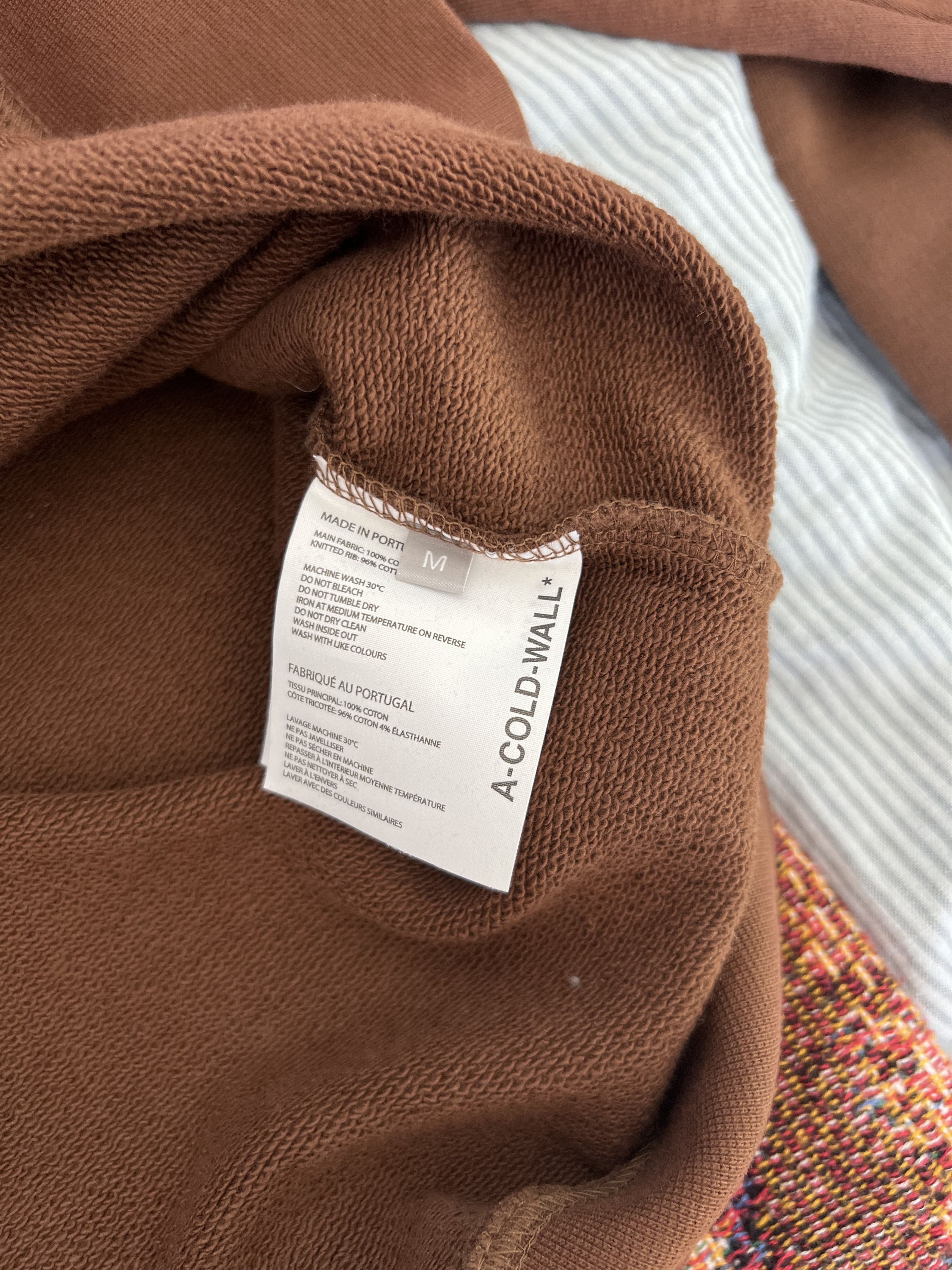 A-COLD-WALL* A Cold Wall Bracket Knitted Essential Hoodie in Brown Size US M / EU 48-50 / 2 - 7 Thumbnail