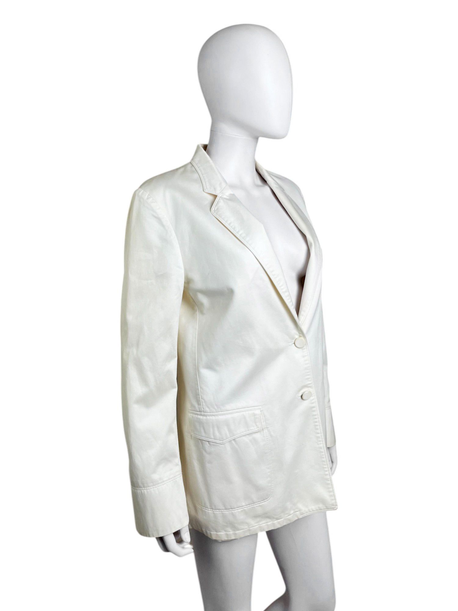 Maison Margiela by Martin S/S 2006 White Cotton Blazer Size M / US 6-8 / IT 42-44 - 3 Thumbnail