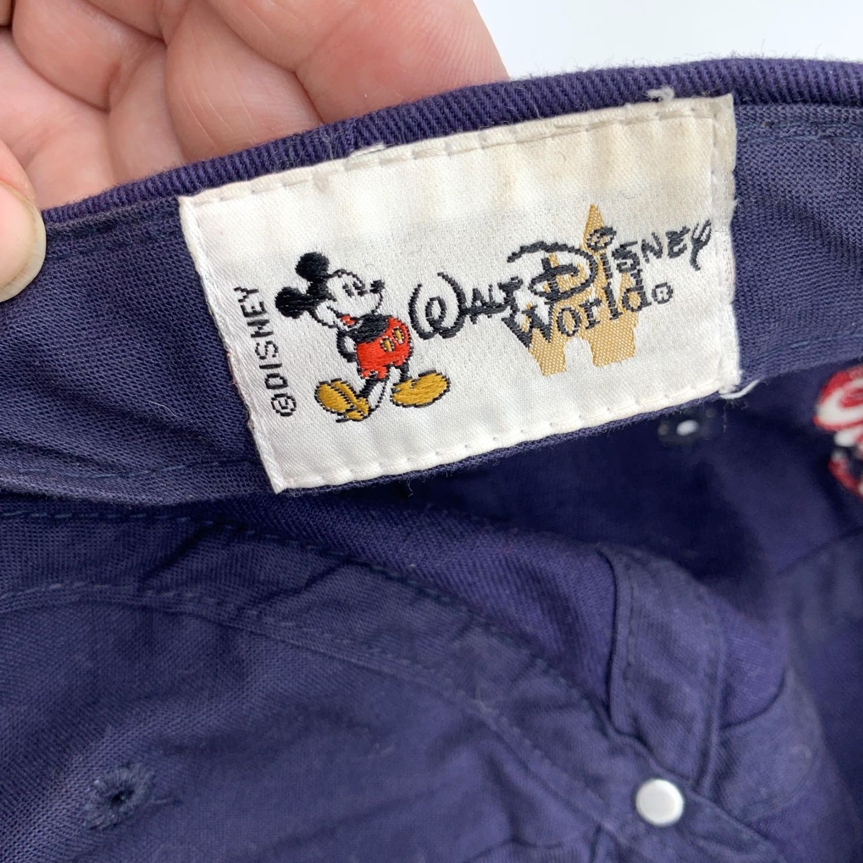 Disney Disney Mickey Mouse Hat Cap Strap Back Mens One Size Blue Cap Baseball Hat Casual Disney World Theme Park Size ONE SIZE - 7 Thumbnail