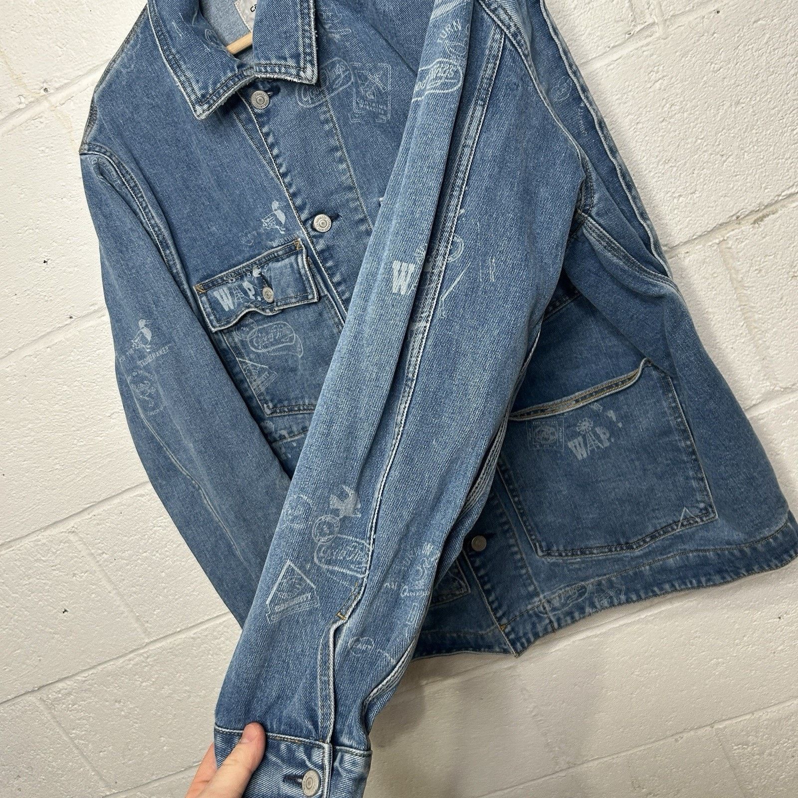 Carhartt Carhartt WIP Denim Stamp Print Jacket “Blue” 1033743 Size US M / EU 48-50 / 2 - 4 Thumbnail