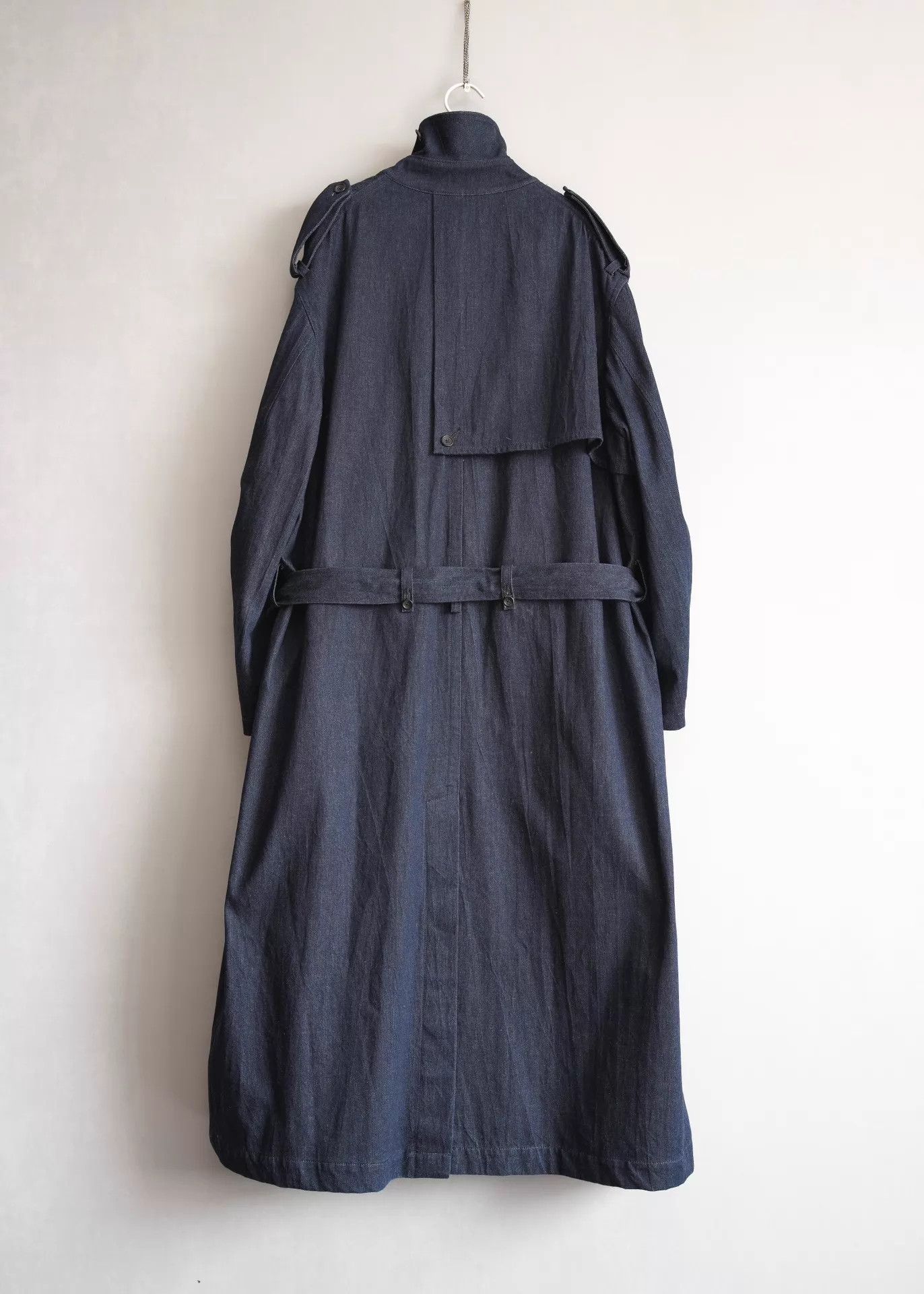 Yohji Yamamoto Yohji Yamamoto 23AW DB Asymmetric Military Trench Coat Size US L / EU 52-54 / 3 - 2 Thumbnail
