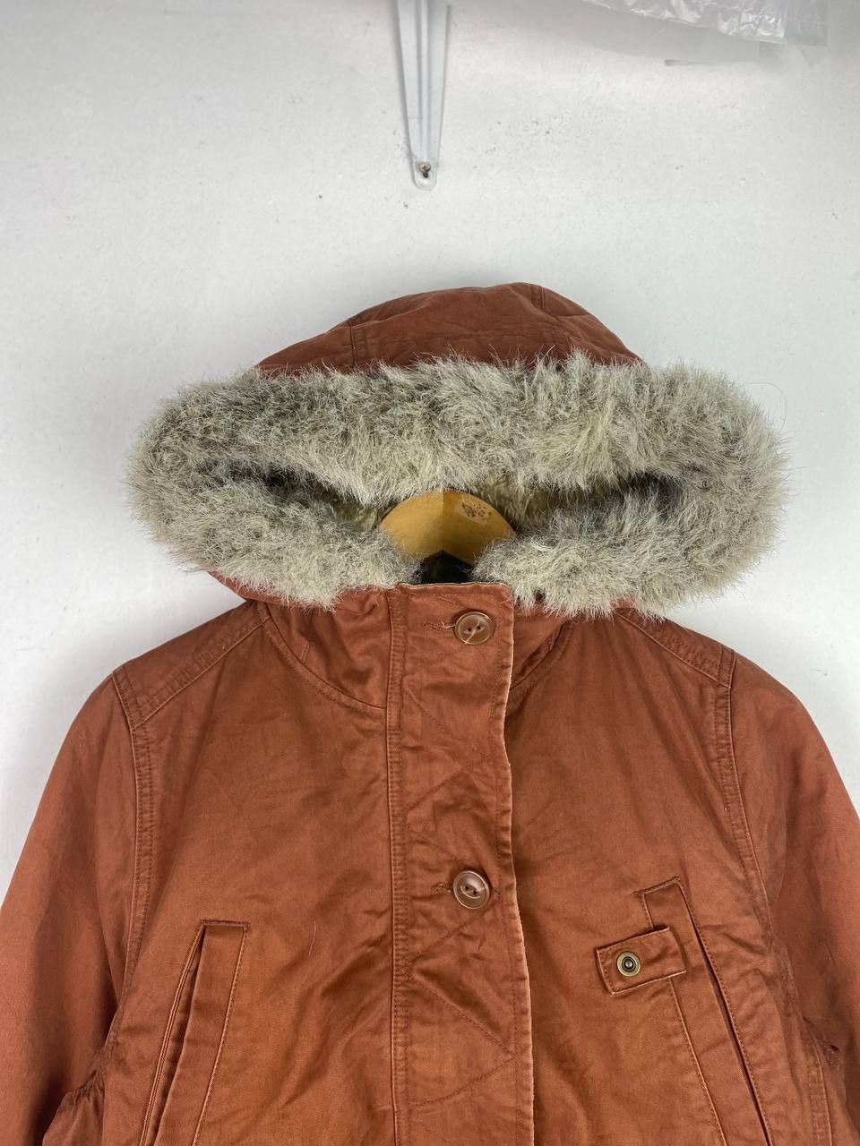 Japanese Brand japanese brand hard khakis parka jacket fur lining Size US L / EU 52-54 / 3 - 9 Thumbnail