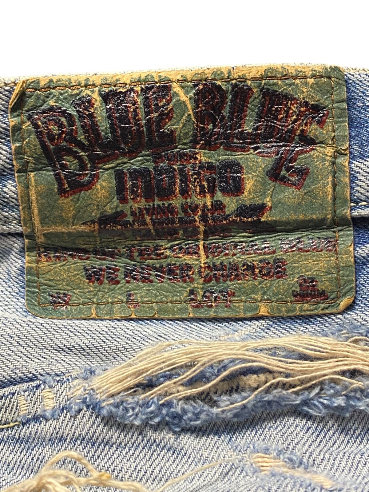 Visvim Vintage Blue Blue Japan HR Market Selvedge Distressed Jeans Size US 30 / EU 46 - 16 Thumbnail