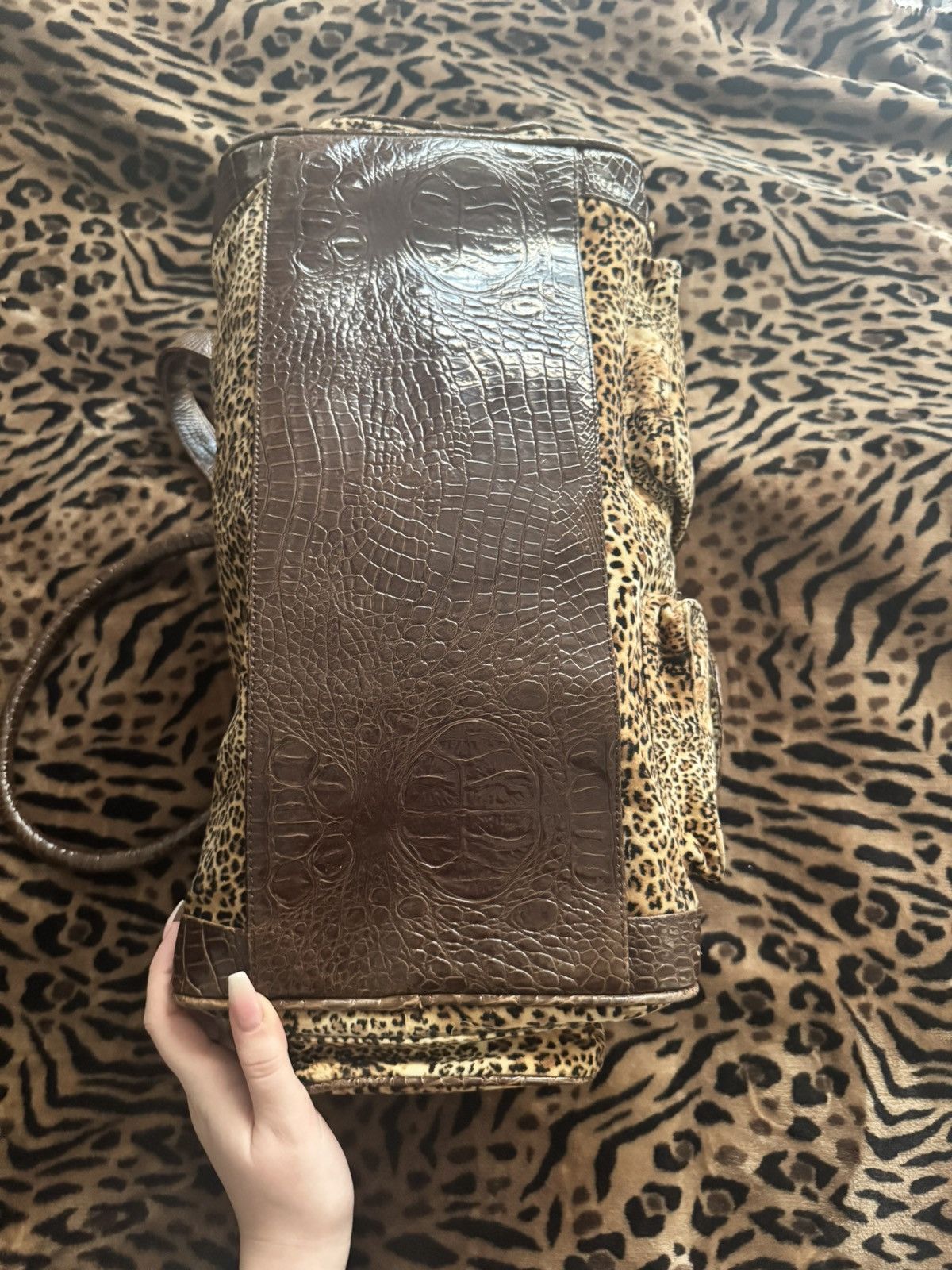 Dolce & Gabbana Dolce and Gabbana Cheetah Print Duffle Size ONE SIZE - 5 Thumbnail