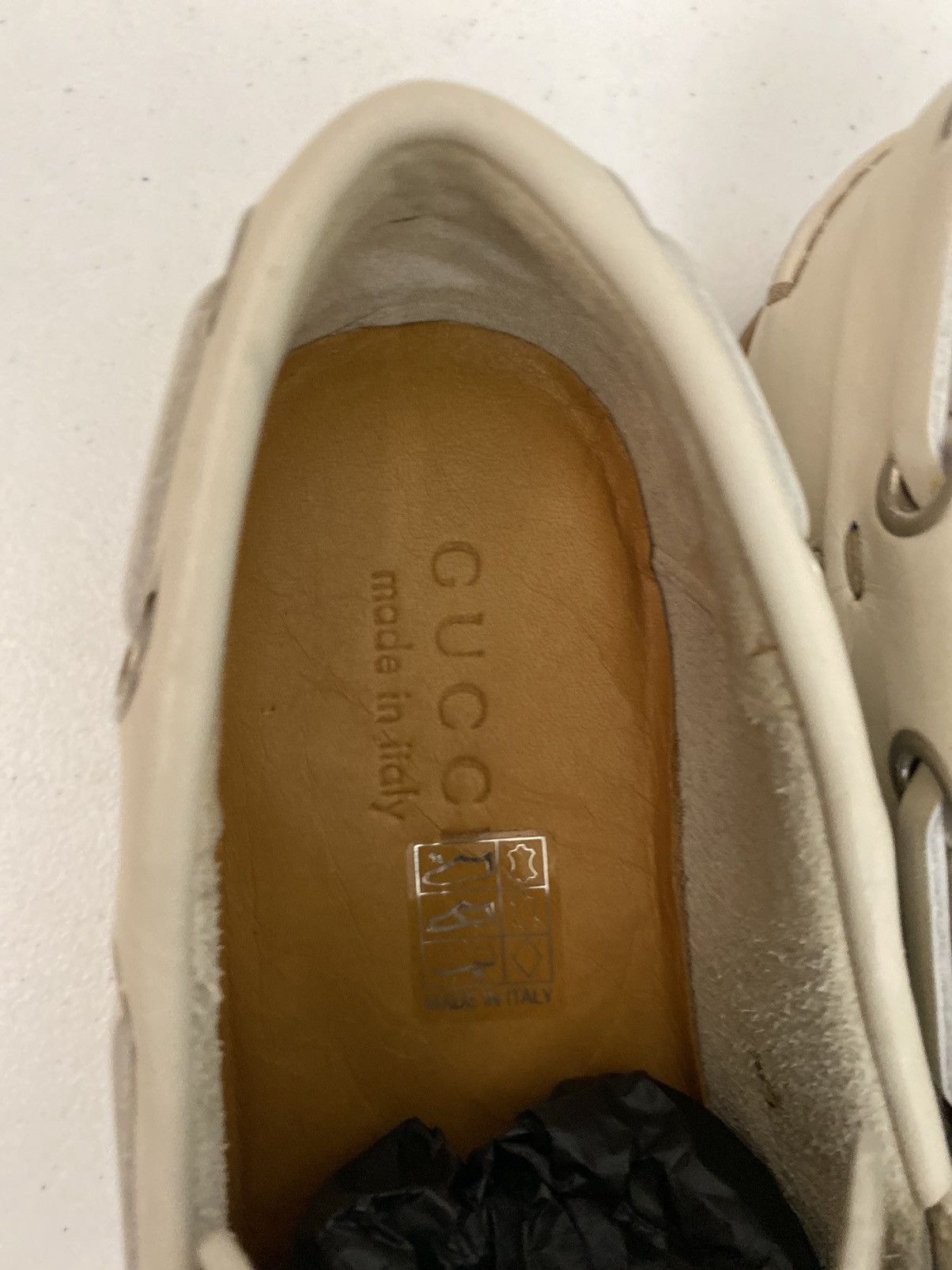 Gucci Gucci 🇮🇹 Runner Up Logo Embroidered Vintage Deck Shoes 39 NEW Size US 9 / IT 39 - 2 Thumbnail