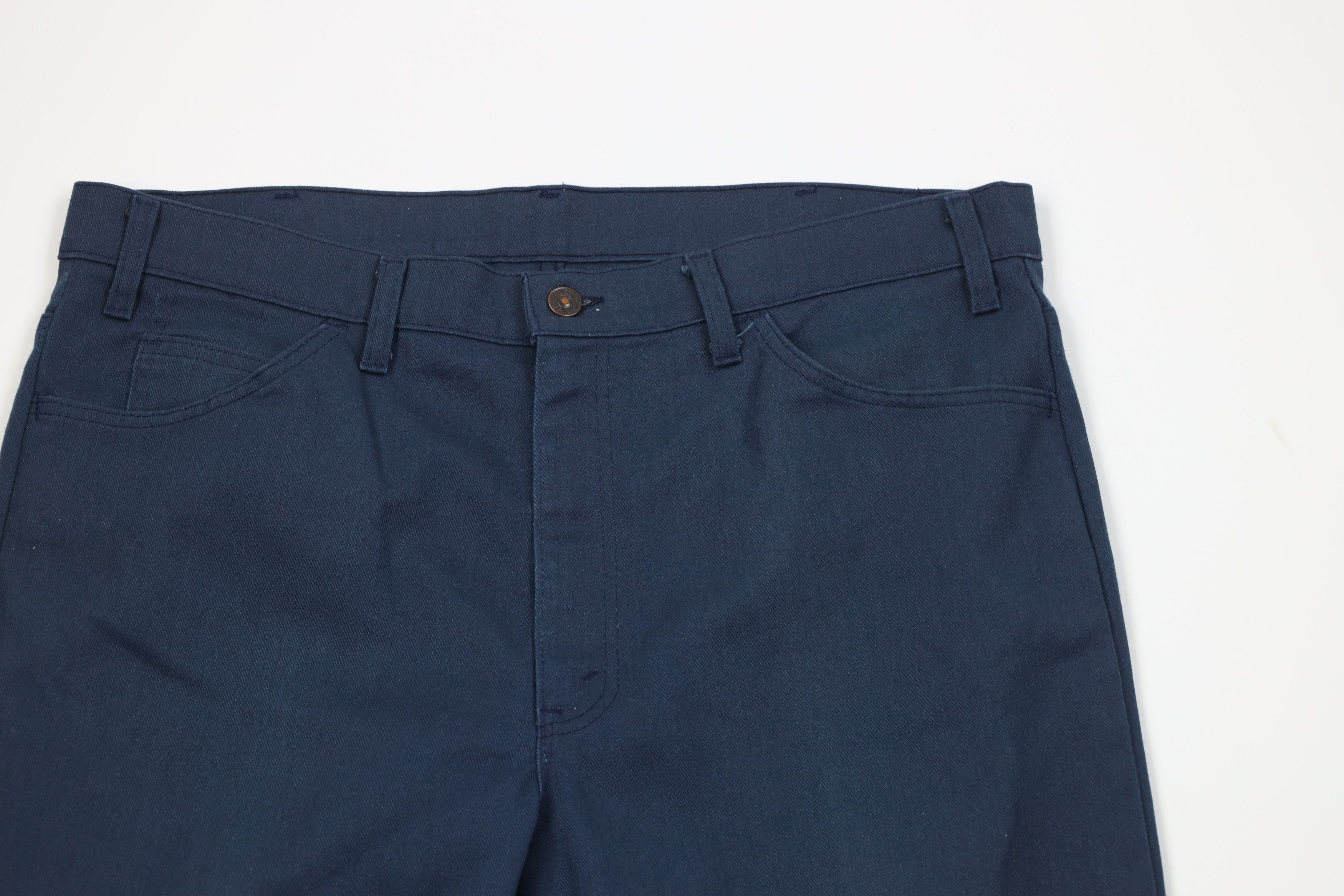 Levi's Vintage 80s Levis 517 Bootcut Wide Leg Pants Blue USA Size US 38 / EU 54 - 2 Thumbnail