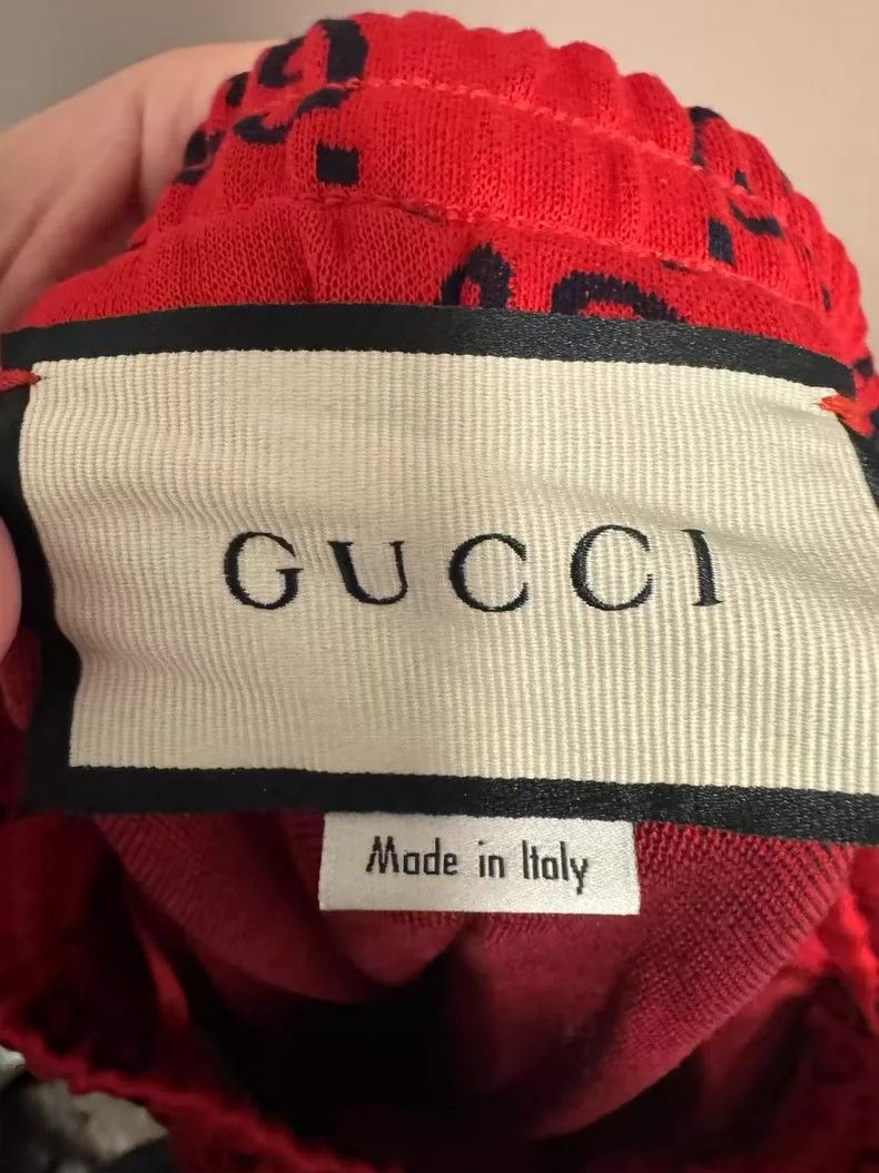 Gucci Gucci Size XS Red GG full-printed logo skirts and trousers Size 42" / US 20 - 3 Thumbnail