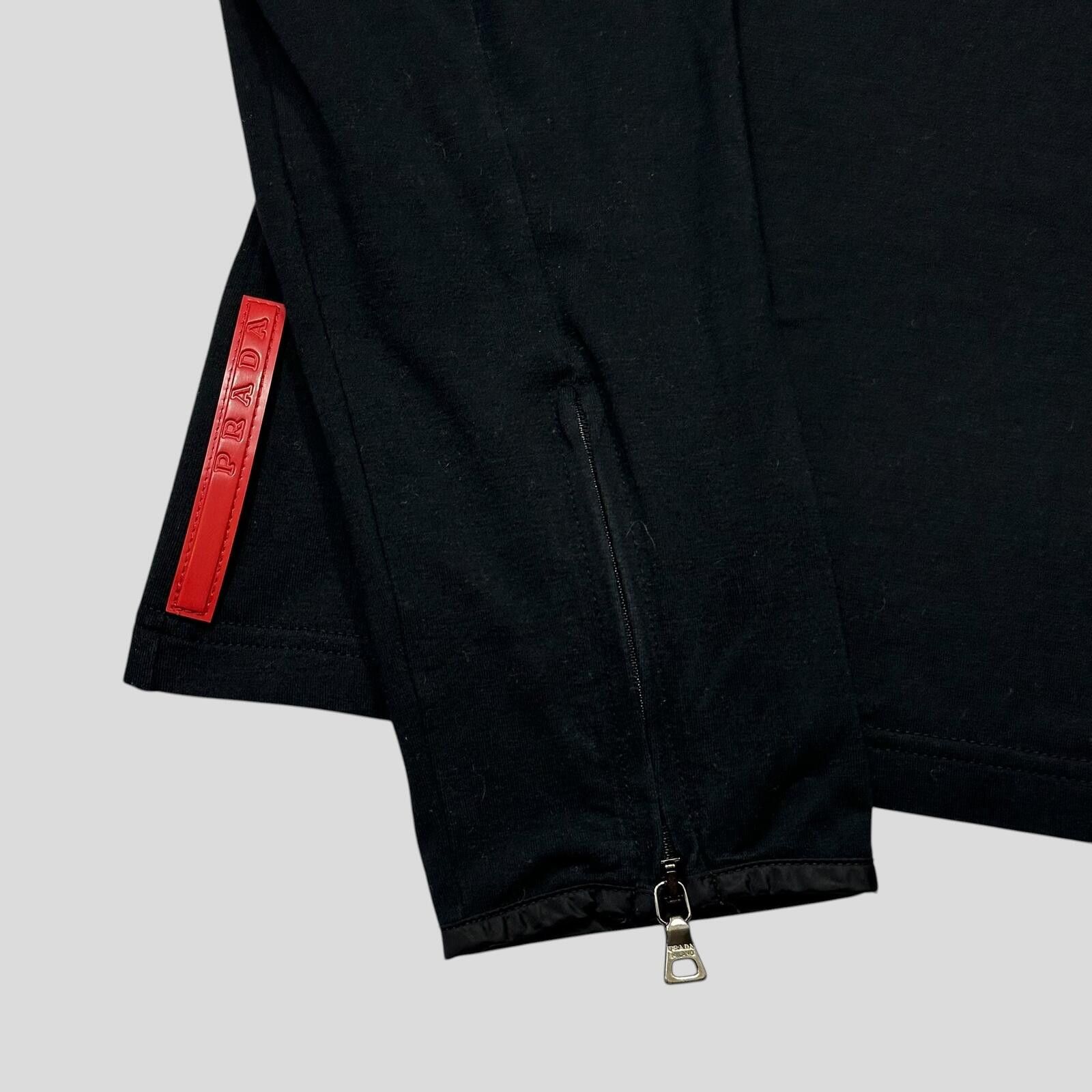 Prada Prada Sport 00’s Red Tab Turtleneck Technical Zip T-shirt SM Size US M / EU 48-50 / 2 - 2 Thumbnail