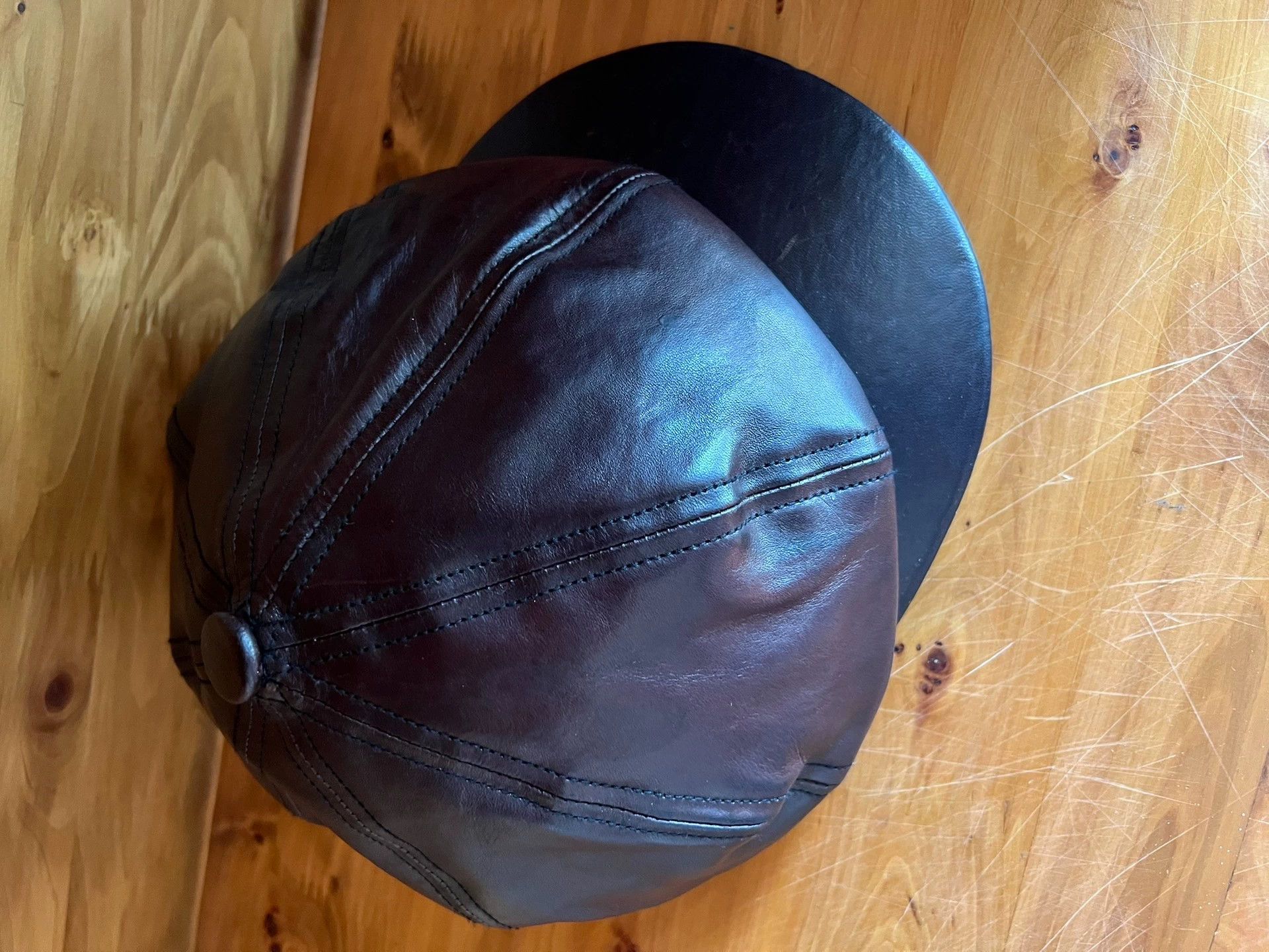 Other JapaneseHorsehide 8-Panel Newsboy Cap Handmade 56.5cm S Head Size ONE SIZE - 2 Thumbnail