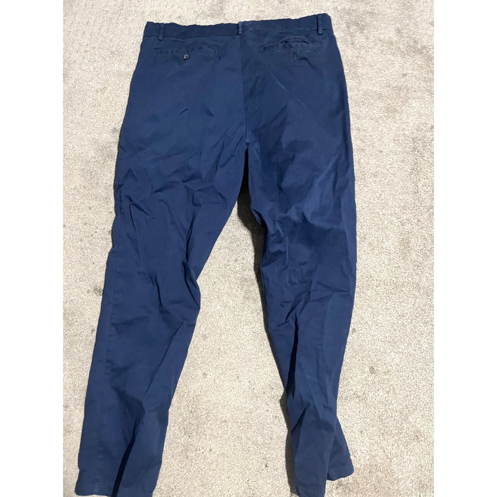 Banana Republic banana republic Mens Pants 38x34 Navy blue Cotton Polyester Blend Dress Pants Slim Womens? No, Mens. Size US 38 / EU 54 - 3 Thumbnail
